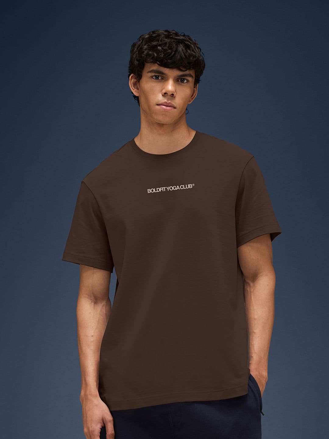 BOLDFIT Unisex Rapid-Dry Typography Printed Round Neck Oversized T-shirt - view 1