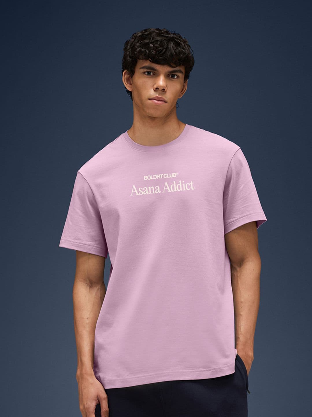 BOLDFIT Unisex Rapid-Dry Typography Printed Round Neck Oversized T-shirt - view 1