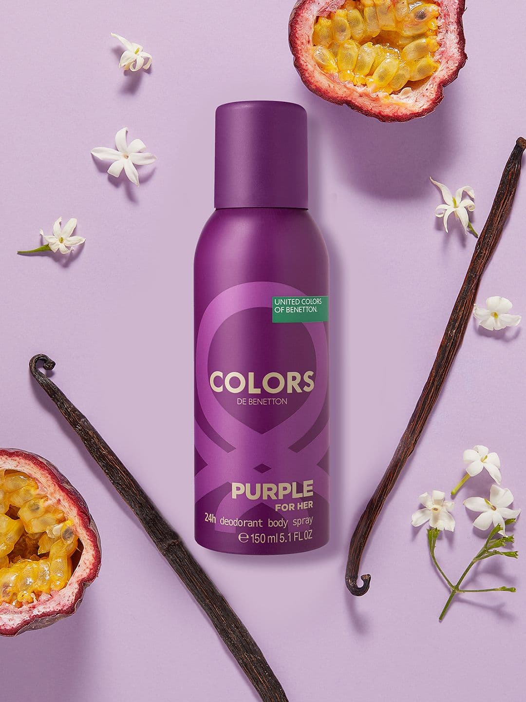 United Colors of Benetton Women Colors Purple Deodorant - 150ml - view 1
