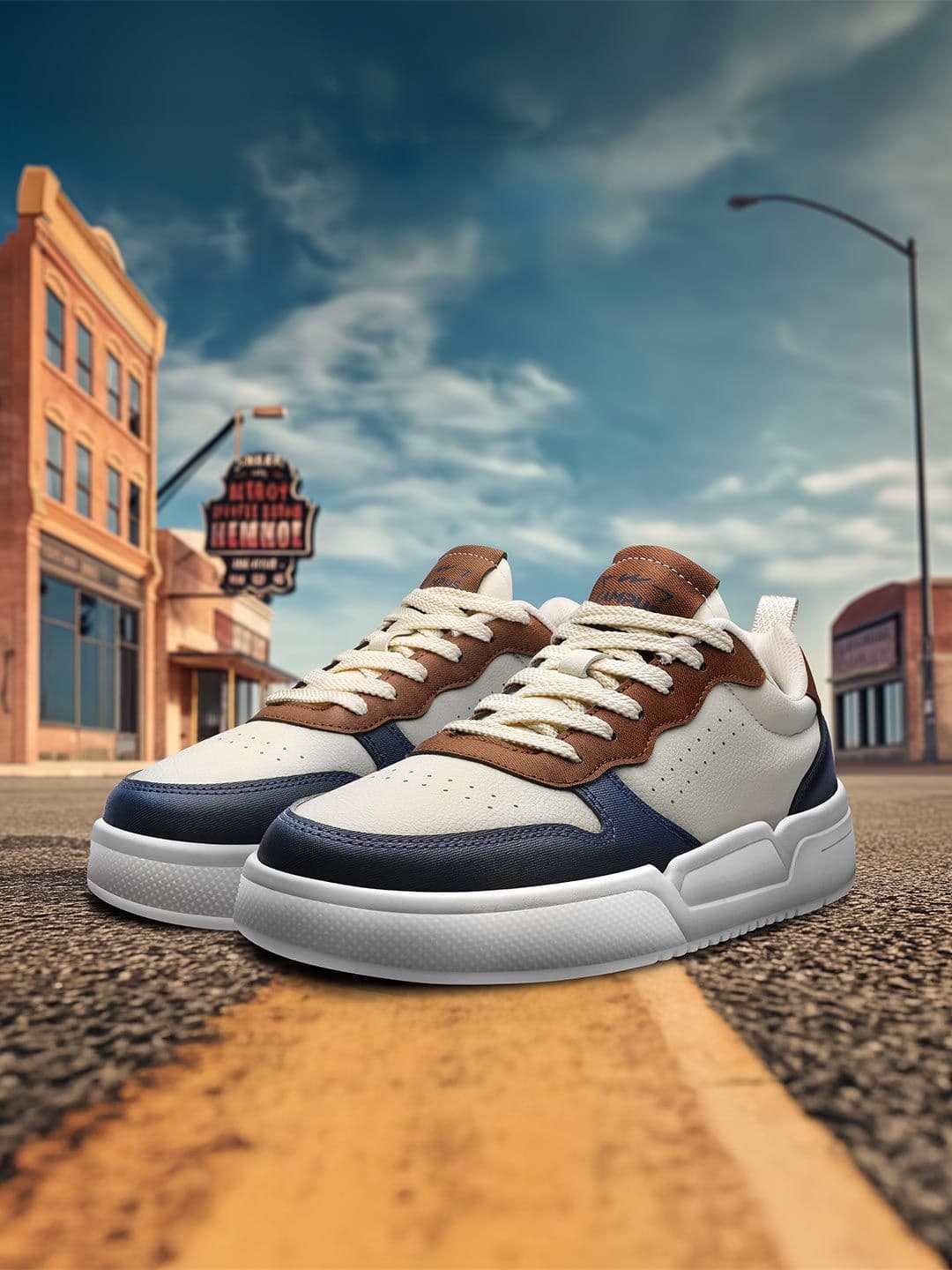 Campus Avenue Men Colourblocked Lace-Ups Sneakers - view 1