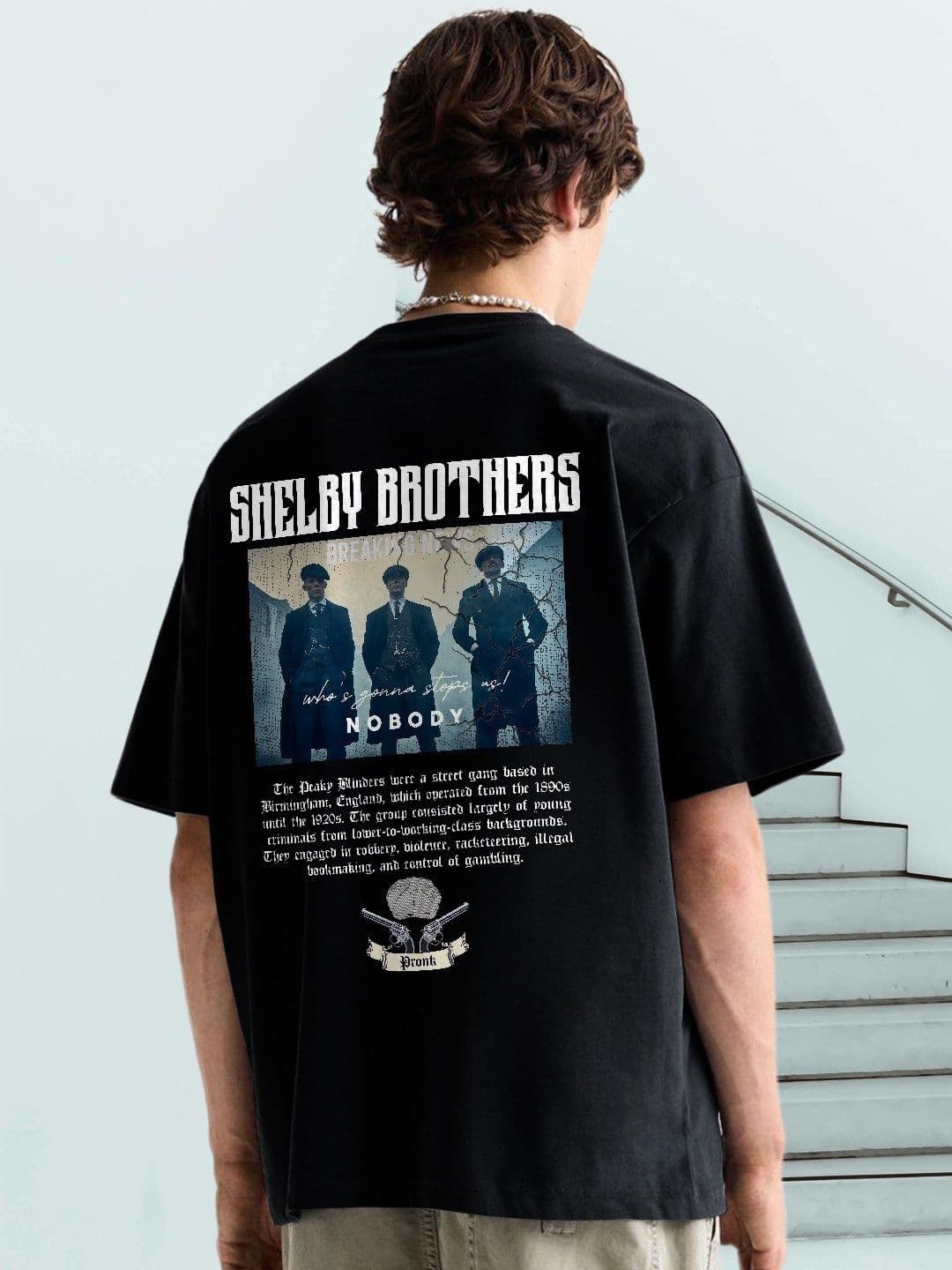 PRONK Shelby Brothers Photographic Oversized T-shirt - view 1