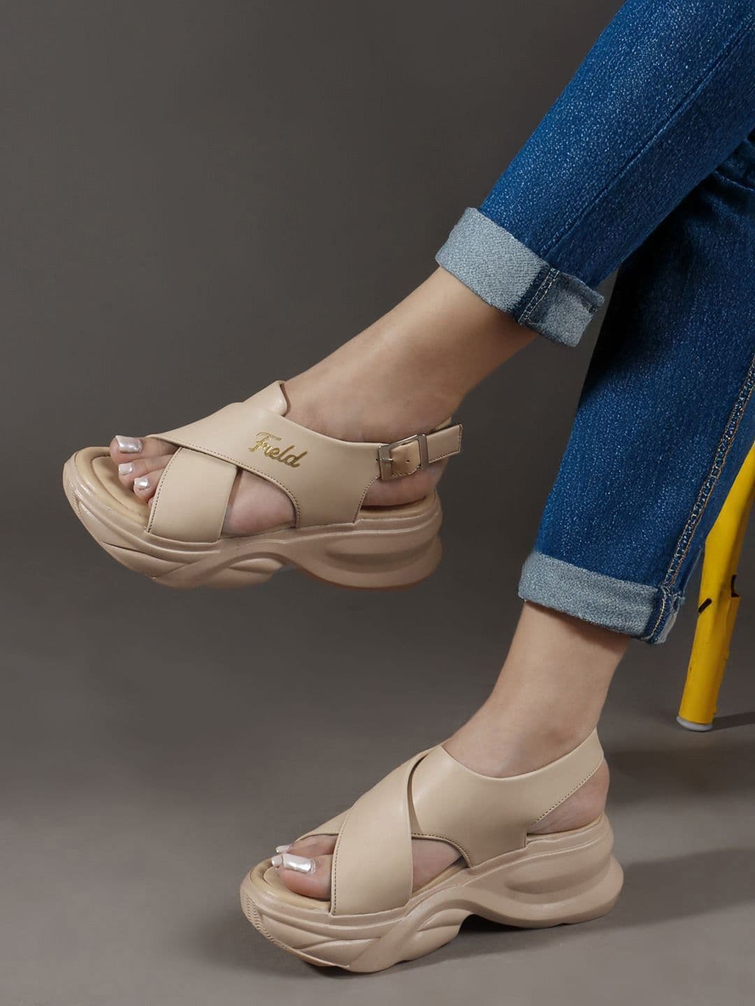 TRYME PU Platform Sandals - view 1