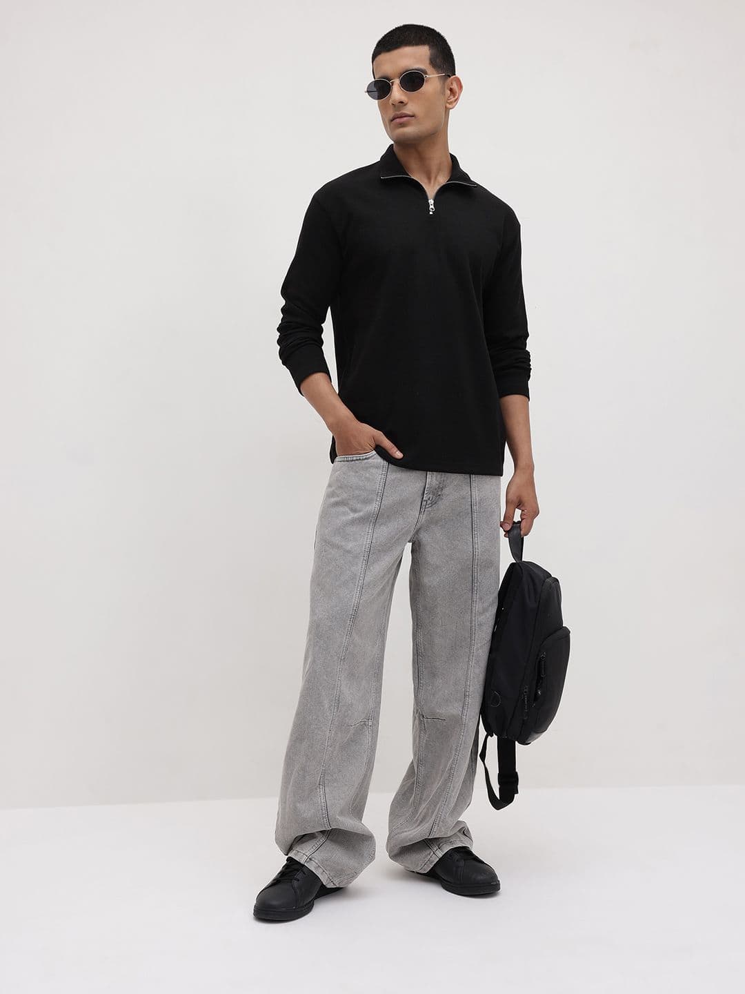 The Roadster Lifestyle Co. Men High Neck T-shirt - view 1