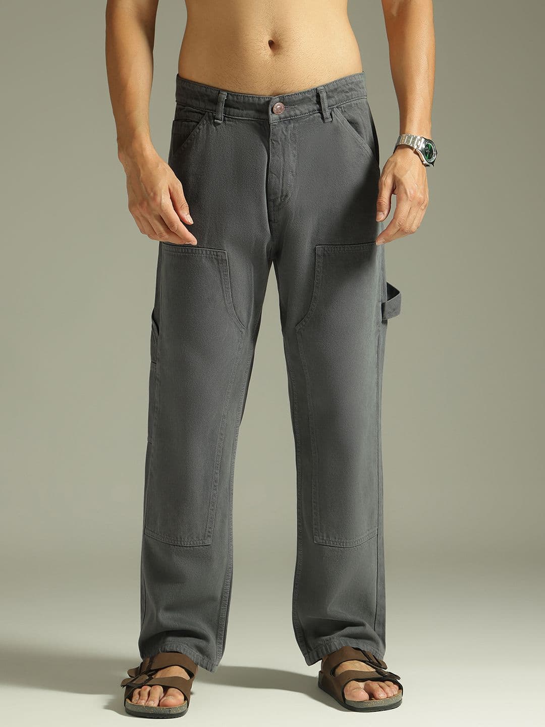 DENNISON Men Baggy Fit Carpenter Jeans - view 1