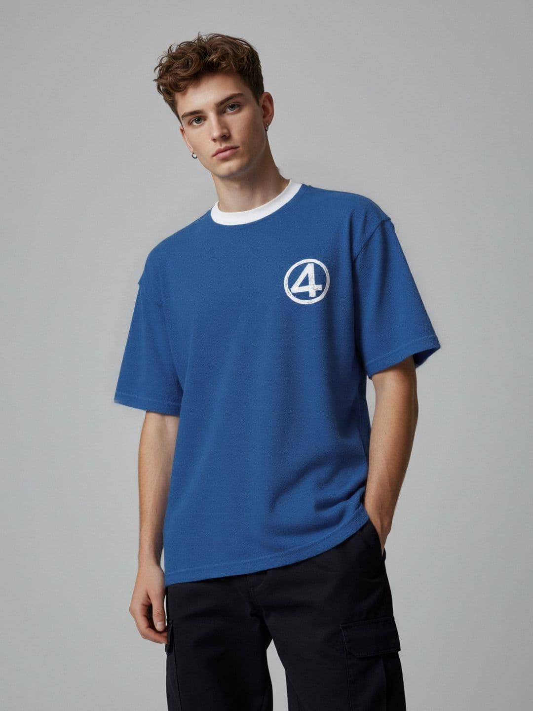 glitchez Oversized Fit The Fantastic Four Printed T-shirt - view 1