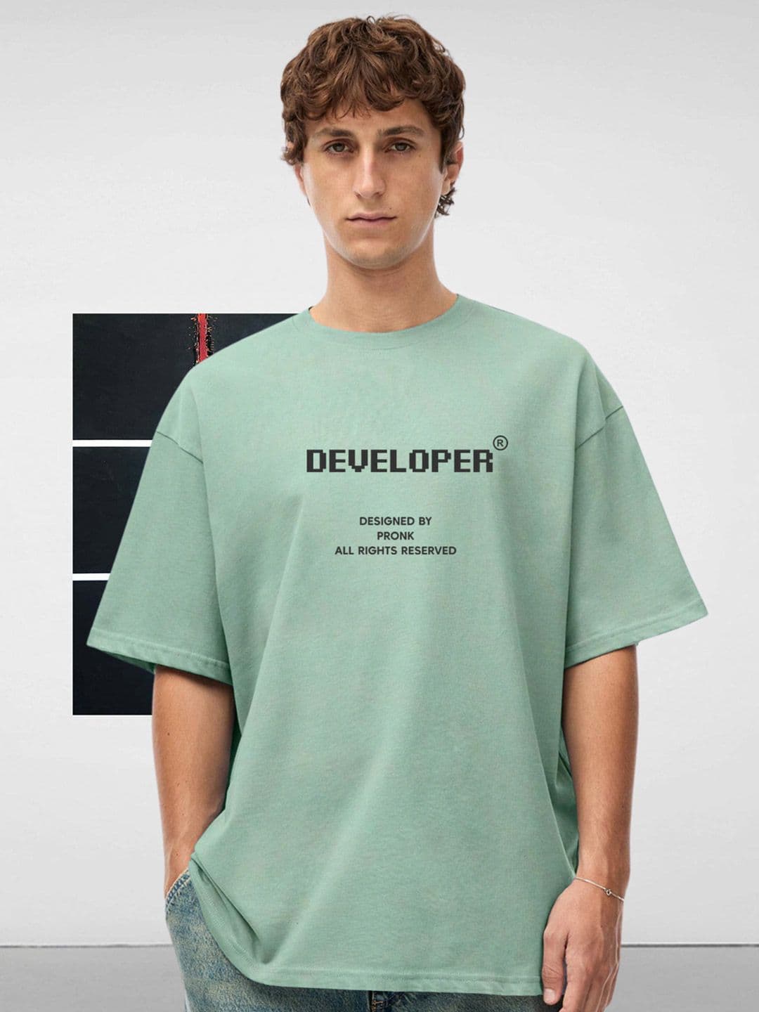 PRONK Men Green Tshirts - view 1