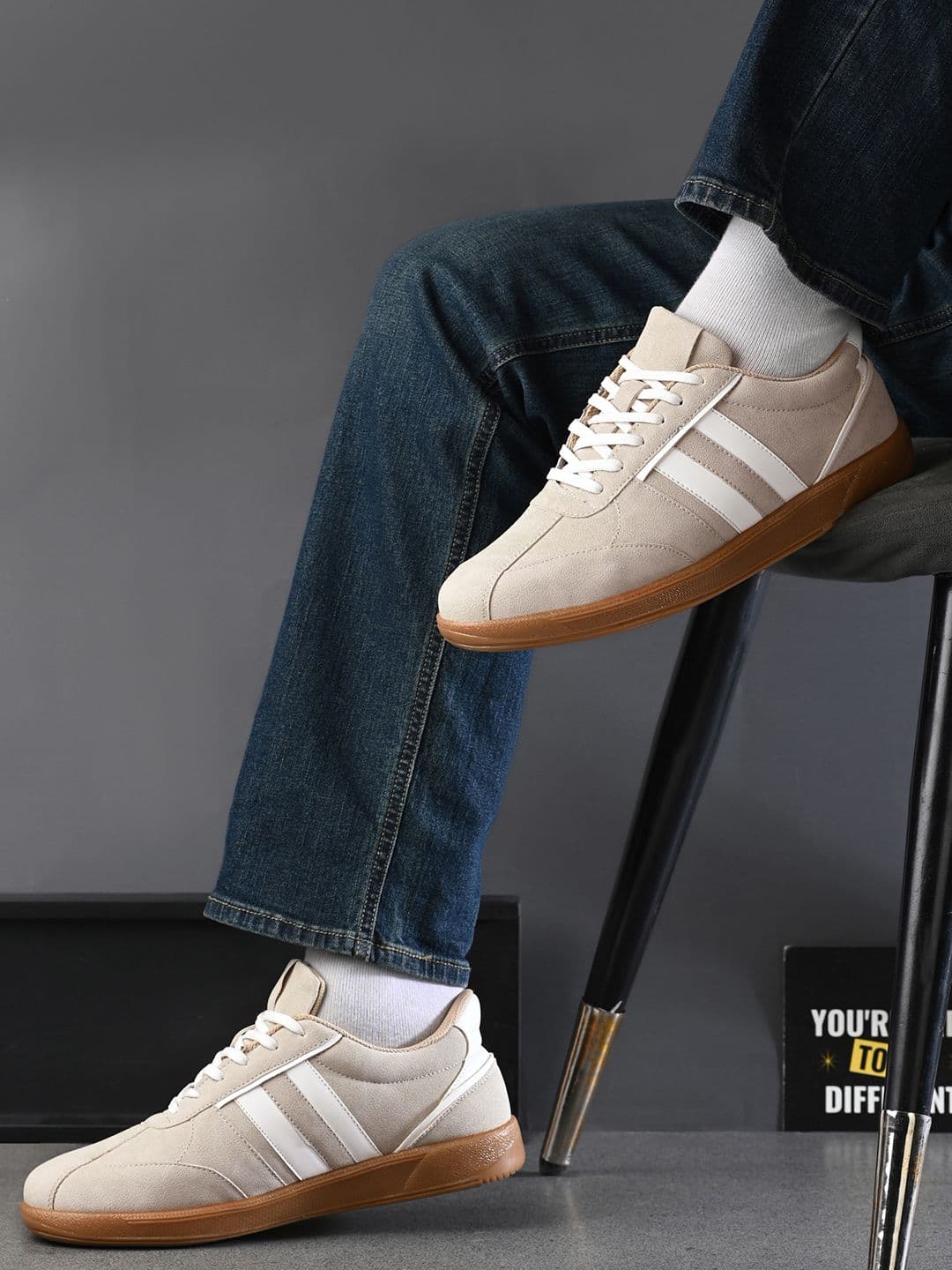 The Roadster Lifestyle Co. Men Striped Sneakers - view 1