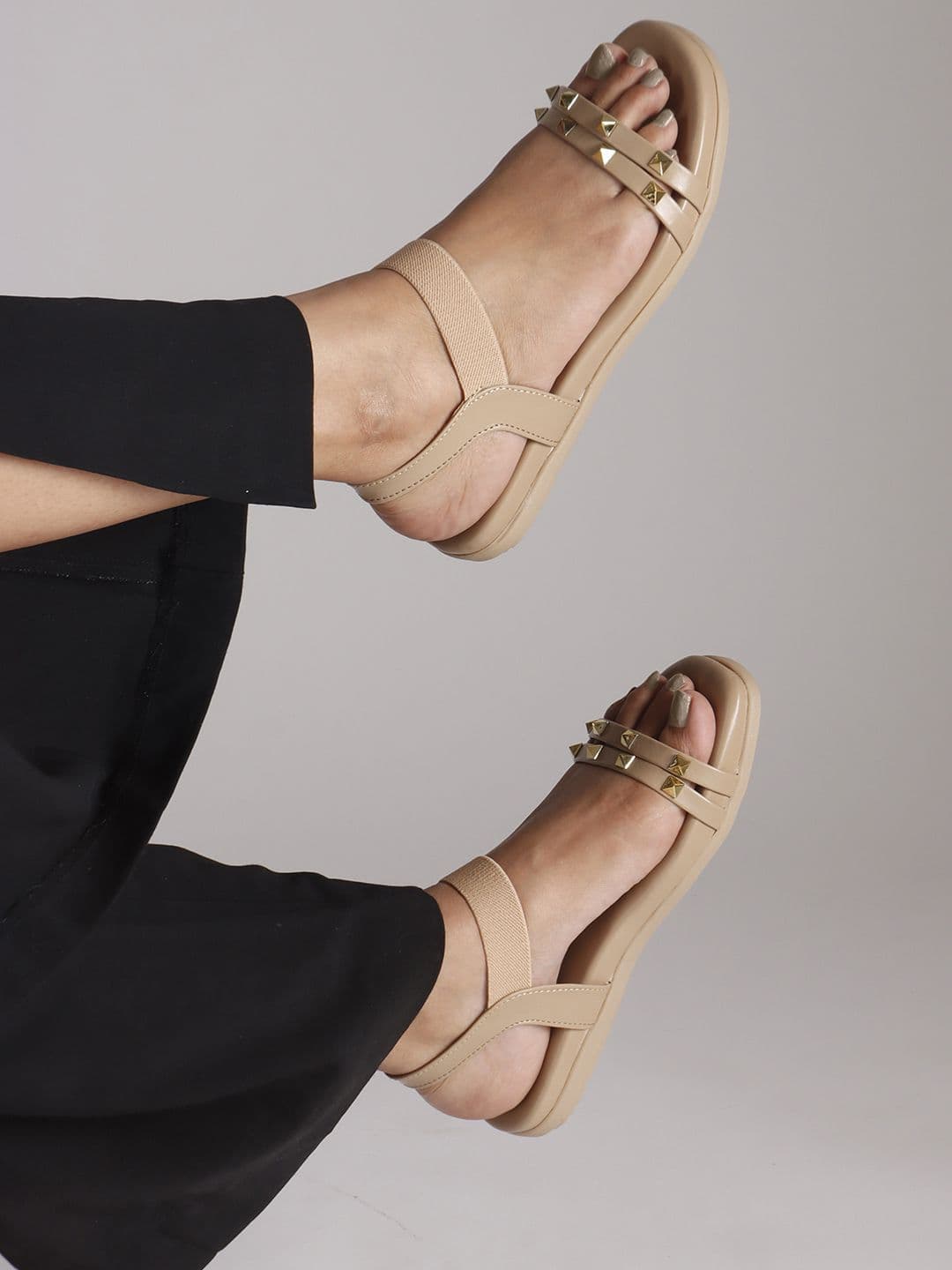 DressBerry Women Embellished Open Toe Party Flats - view 1