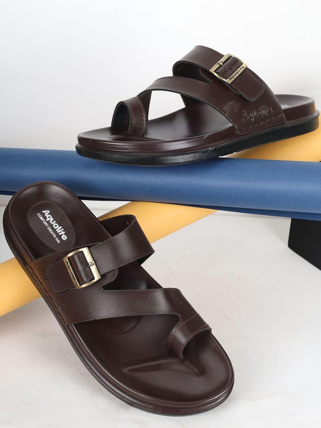 Aqualite Men Comfort Sandals With Buckle - view 1