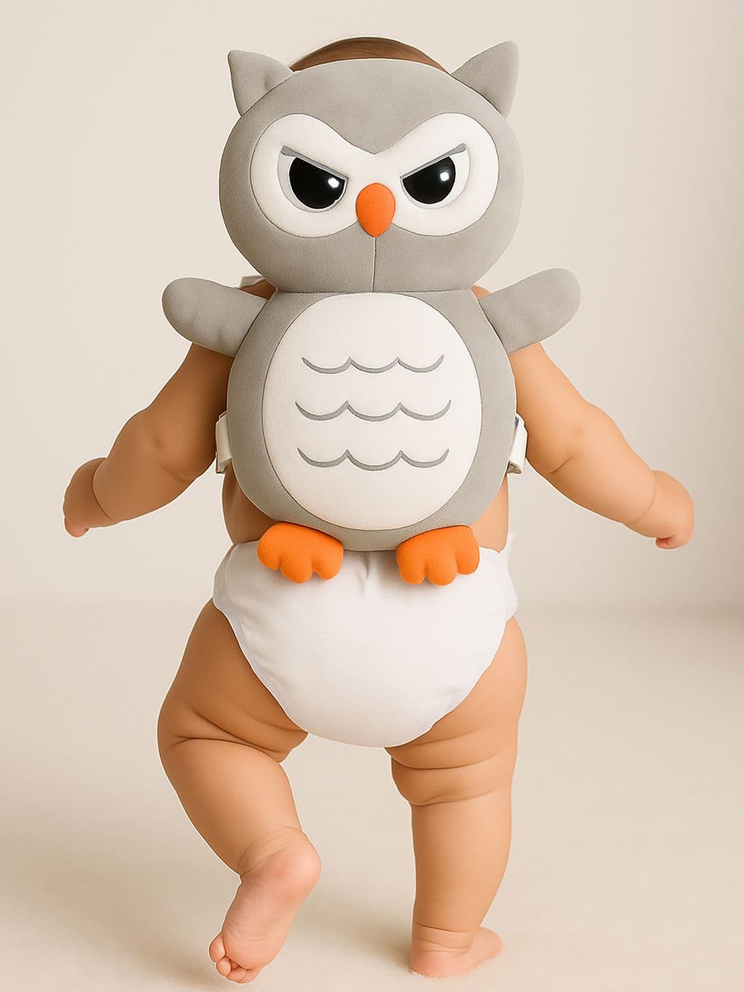 Smartots Grey Owl Crawling & Walking Soft Baby Head Protector - view 1