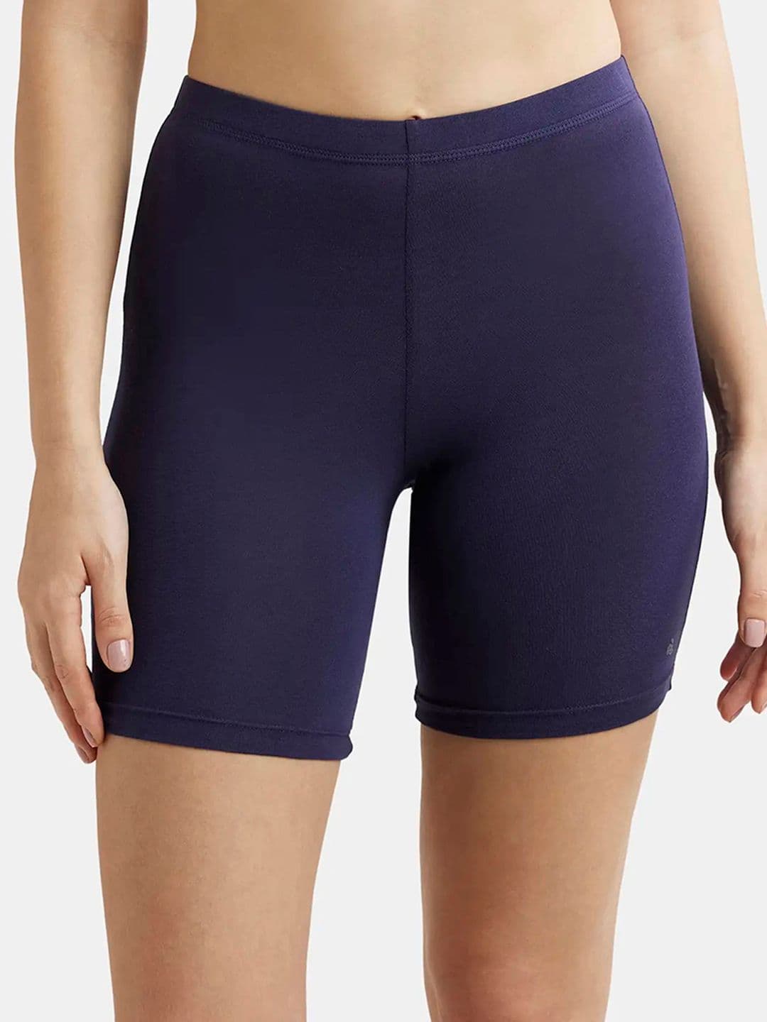 Jockey High Coverage Super Combed Cotton Concealed Waistband Stretch Shorties -1529 - view 1