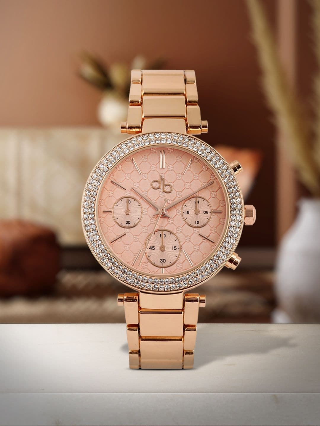 DressBerry Women Rose Gold-Toned Analogue Watch MFB-PN-PF-TZ2485 - view 1