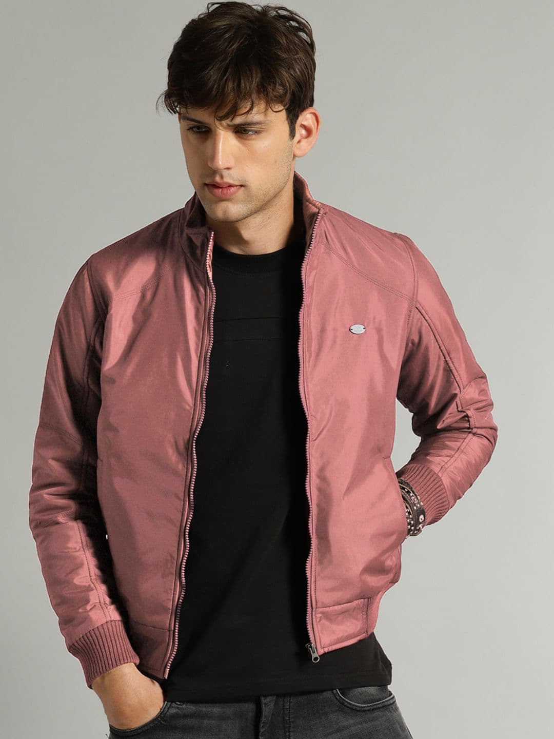Roadster Men Red Solid Bomber - view 1