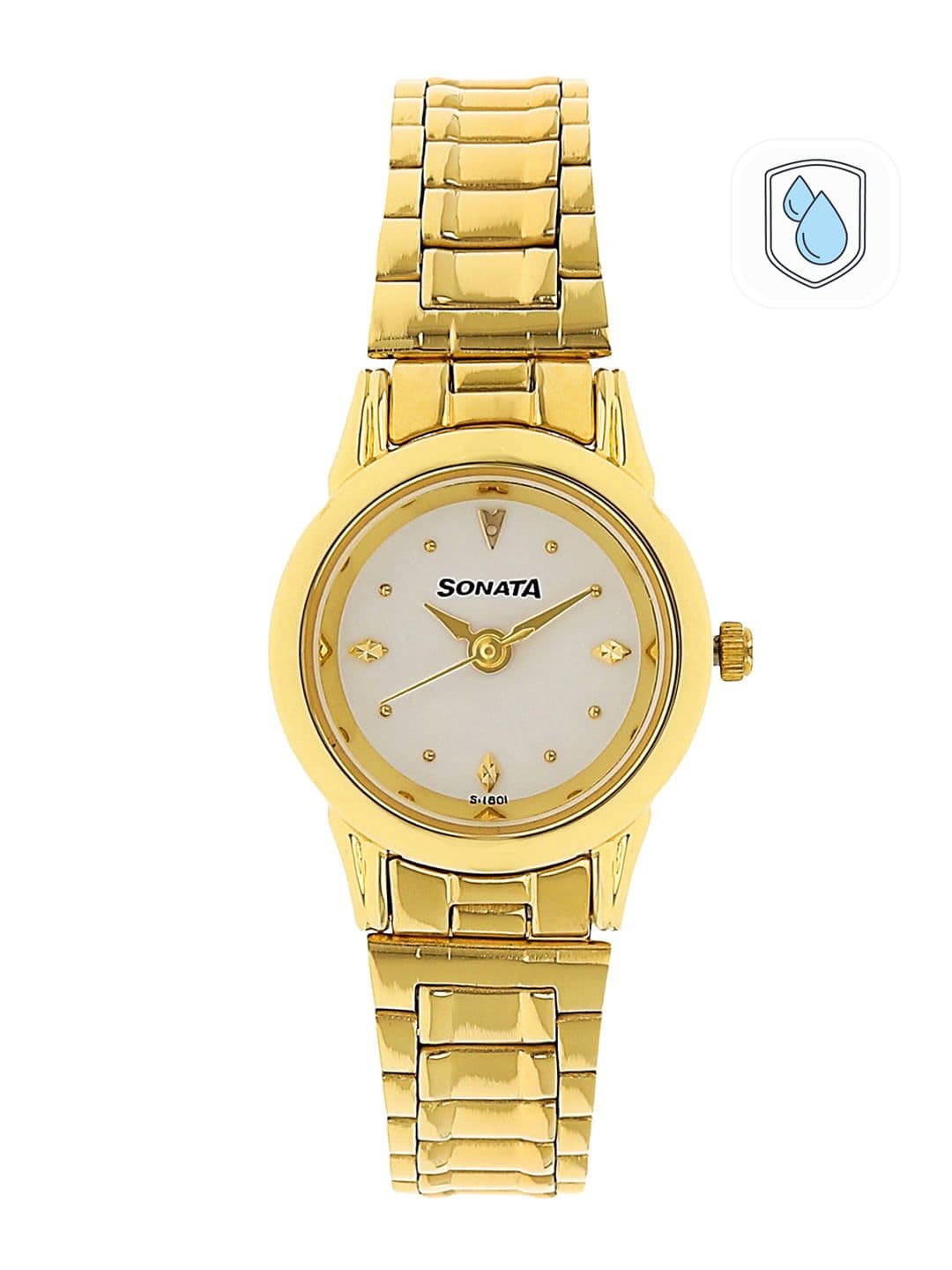 Sonata Quartz Analog With White Dial Watch For Women - Nt8925ym01w - view 1