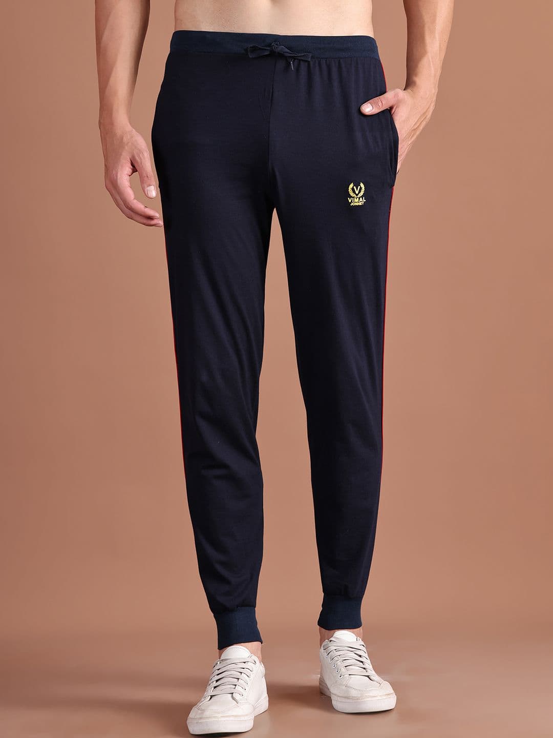 MACK JONNEY JONNEY Navy Blue Solid Lounge Pant DD8NAVY - view 1