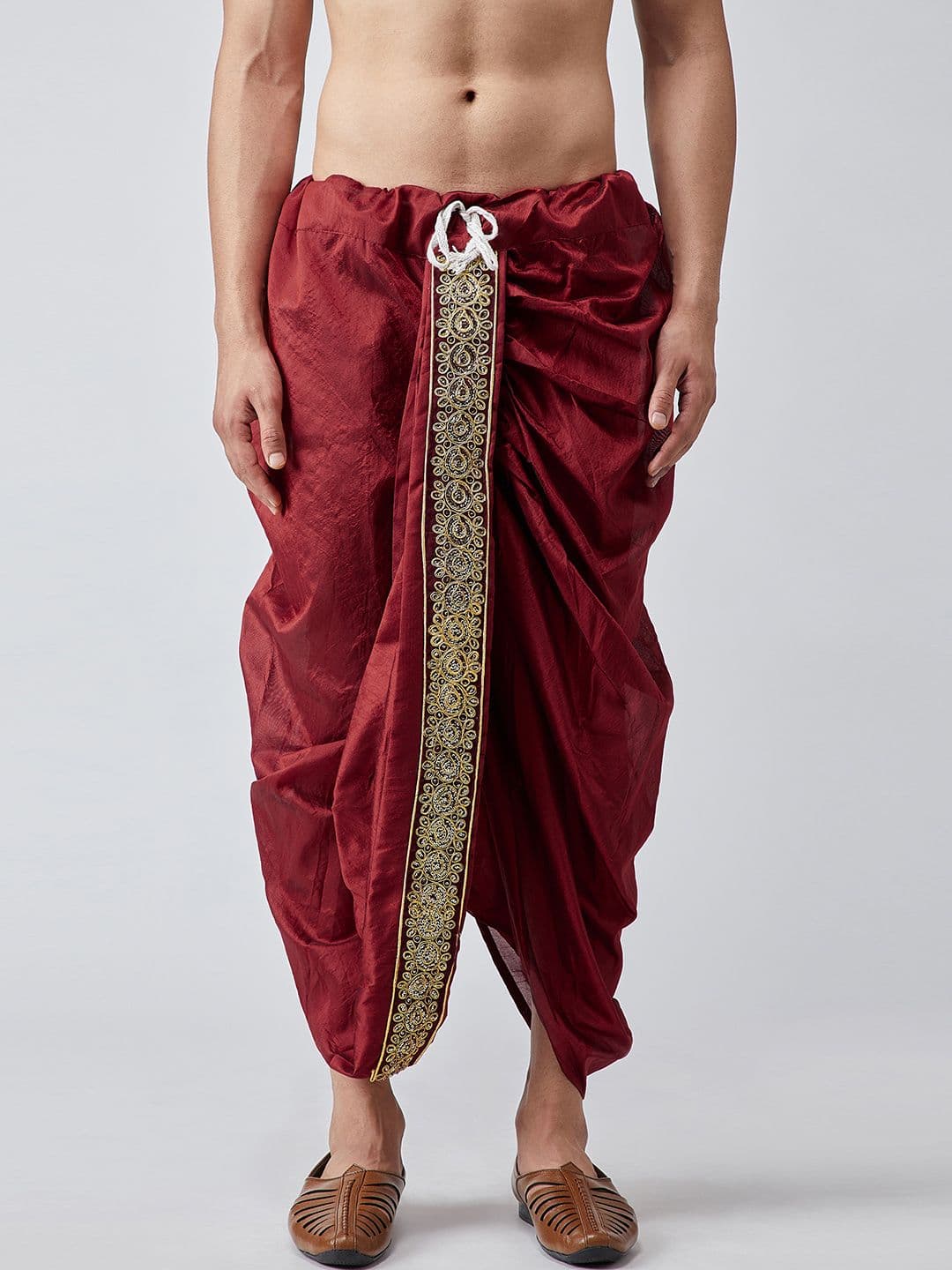 SOJANYA Men Maroon Dhoti Pants - view 1