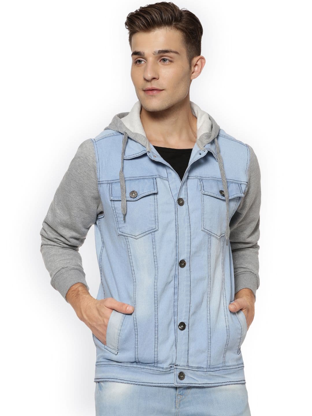 CAHOOT Men Blue Faded Denim Jacket - view 1