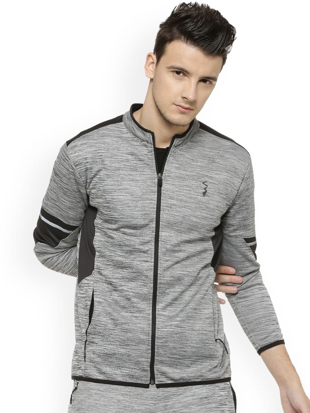 CAHOOT Men Grey Self Design Lightweight Sporty Jacket - view 1