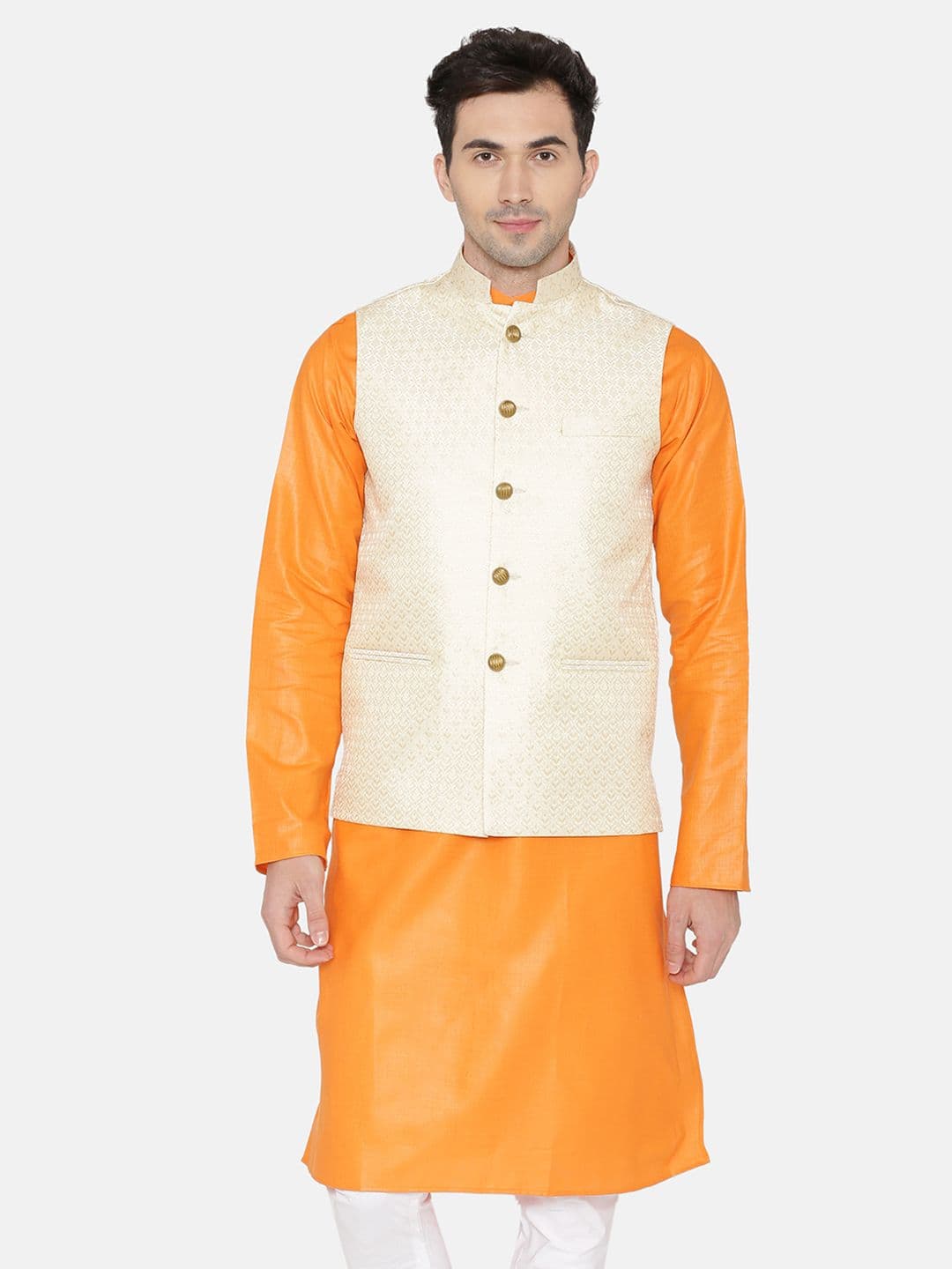 Wintage Cream Coloured Nehru Jacket - view 1