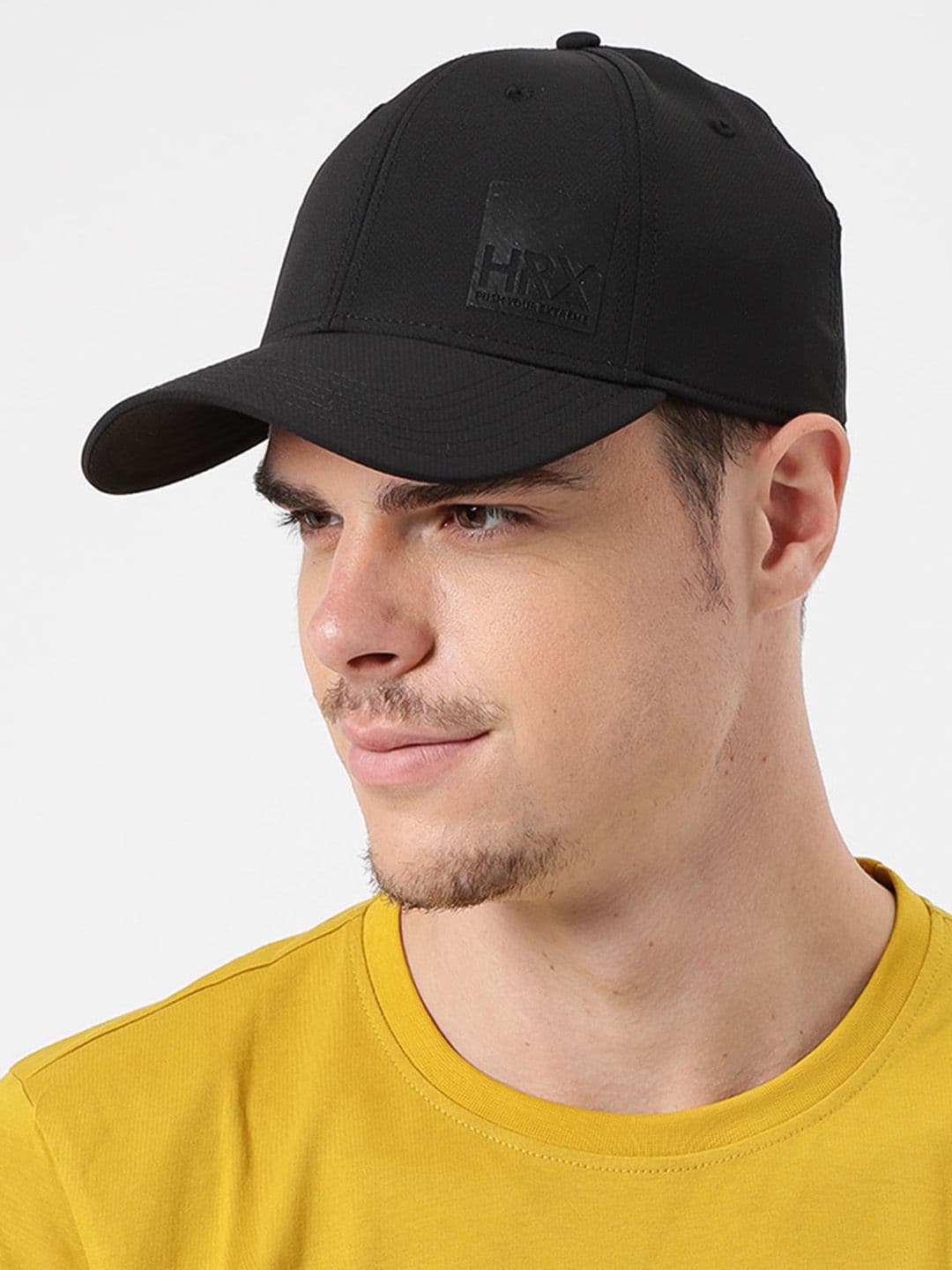 HRX by Hrithik Roshan X fwd Men Black Solid Training Flexible Fit & Dry Fit Sweatband Cap - view 1