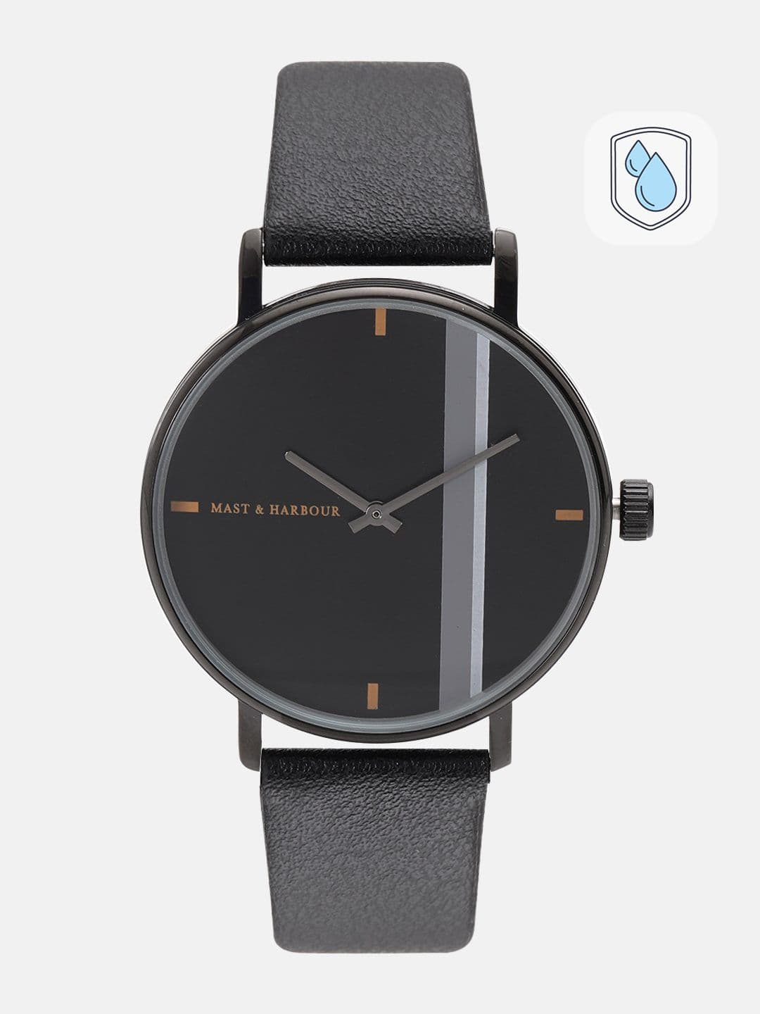Mast & Harbour Unisex Black Analogue Watch MFB-PN-LW5489M-1 - view 1
