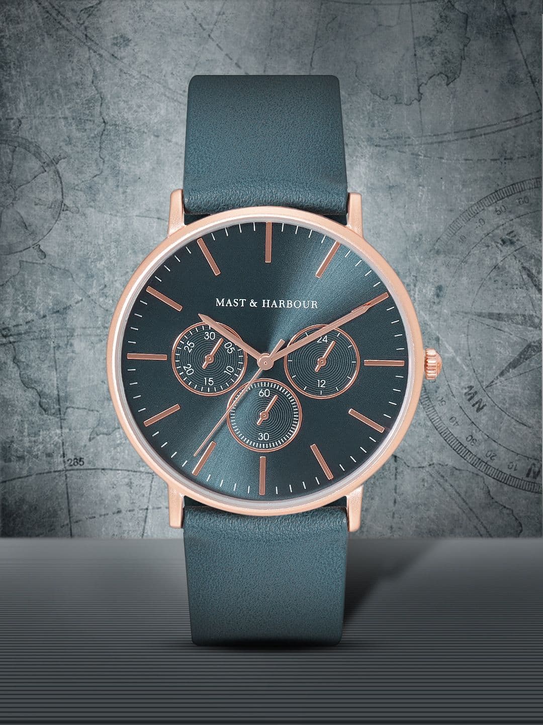 Mast & Harbour Unisex Teal Green Analogue Watch MFB-PN-SNT-F17 - view 1