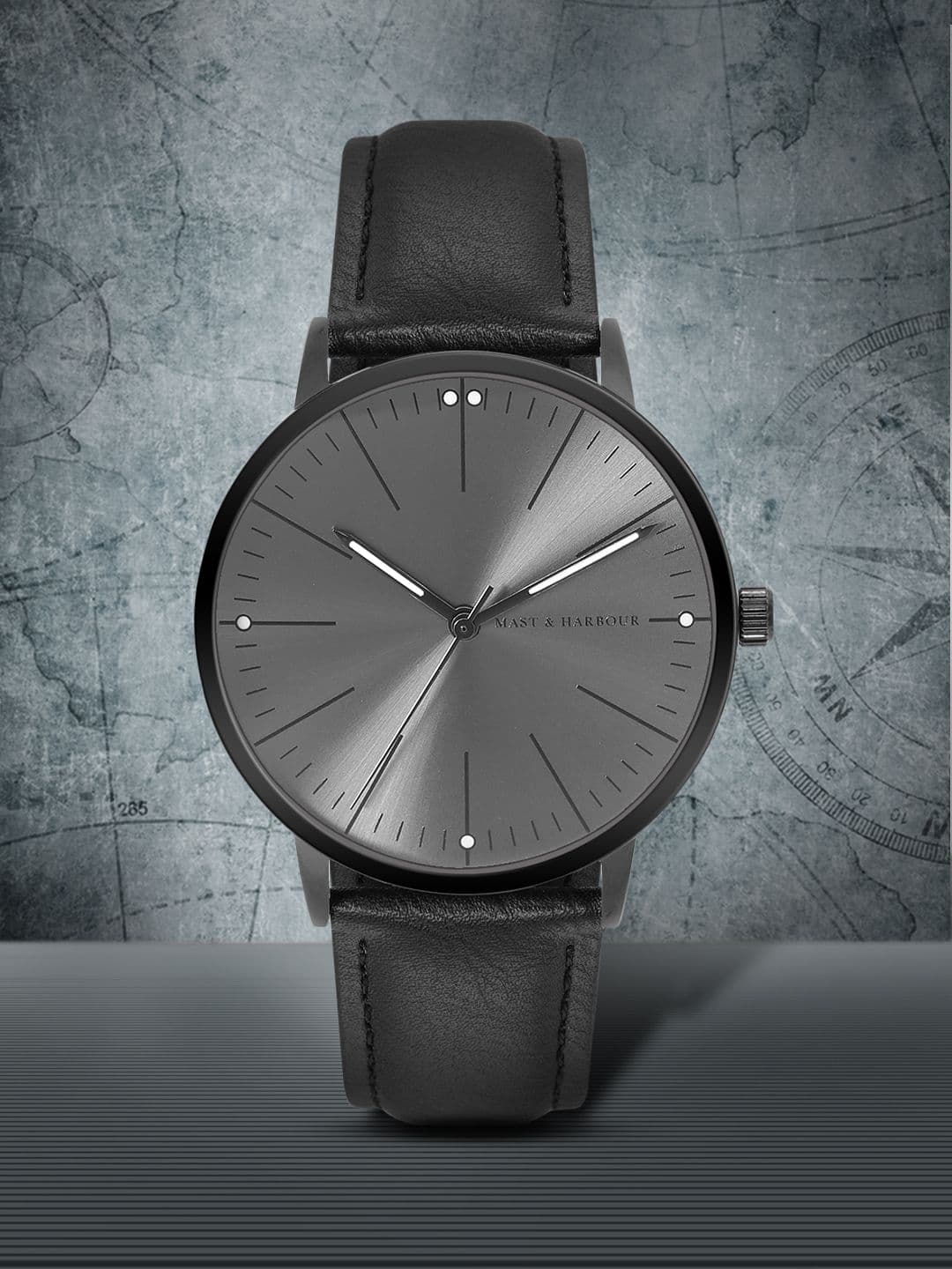 Mast & Harbour Unisex Gunmetal-Toned Analogue Watch MFB-PN-WTH-8043G - view 1