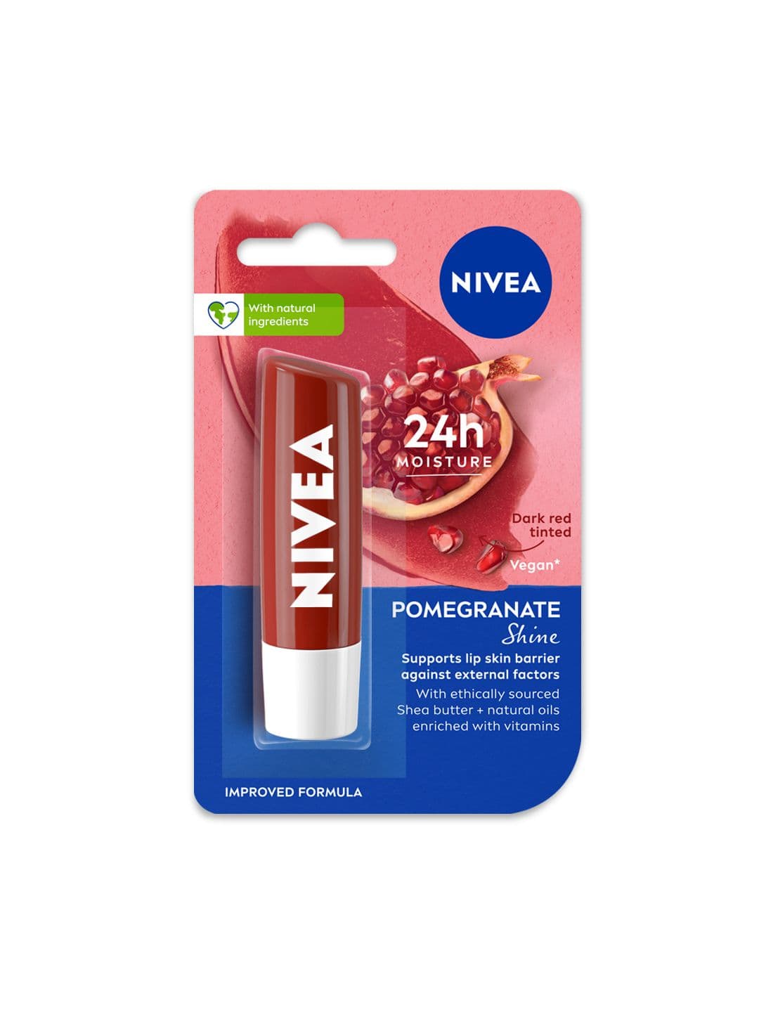 Nivea Pomegranate Shine Caring Lip Balm - view 1
