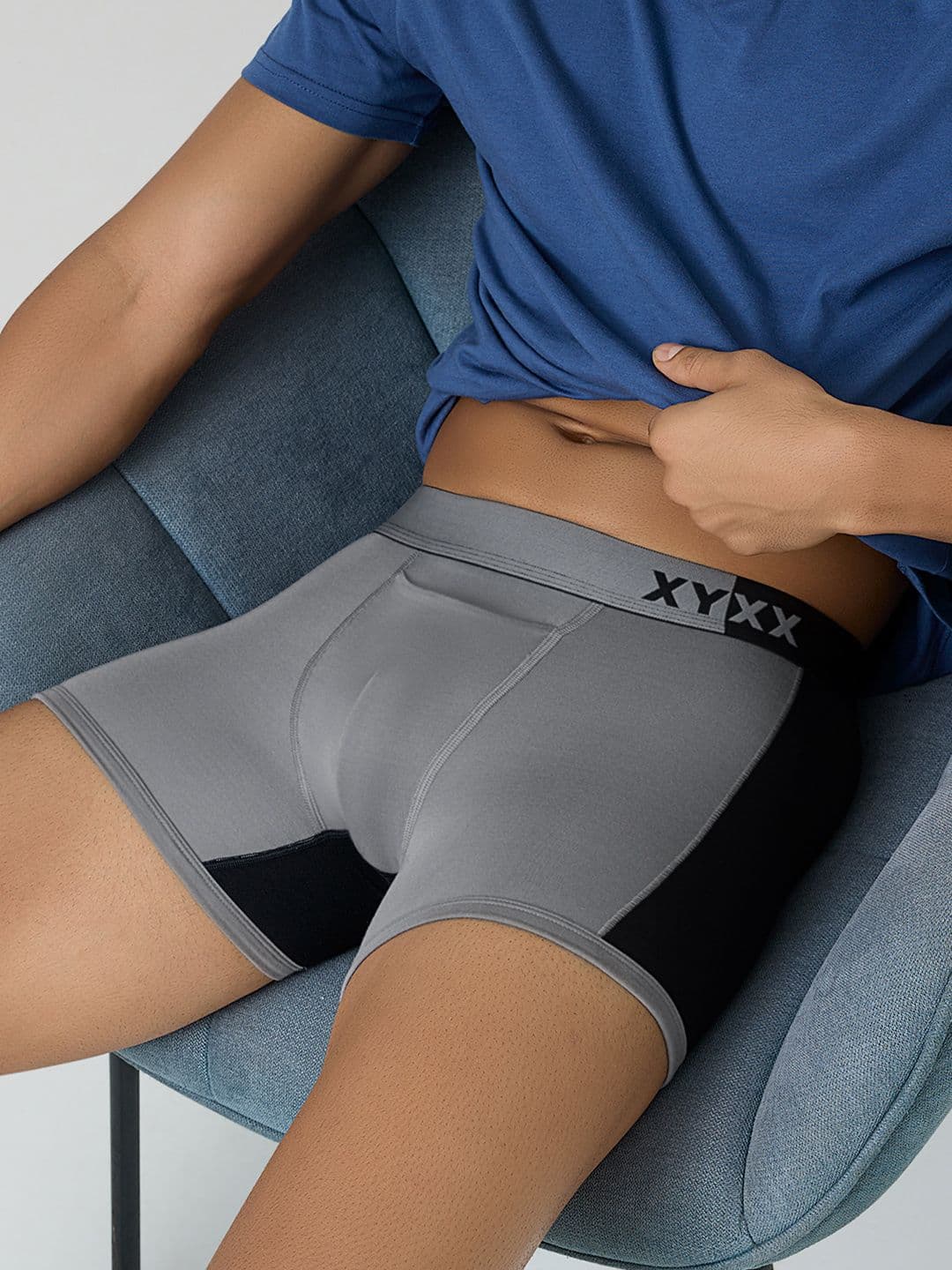 XYXX Men IntelliSoft Antimicrobial Micro Modal Dualist Trunks XYTRNK37S - view 1