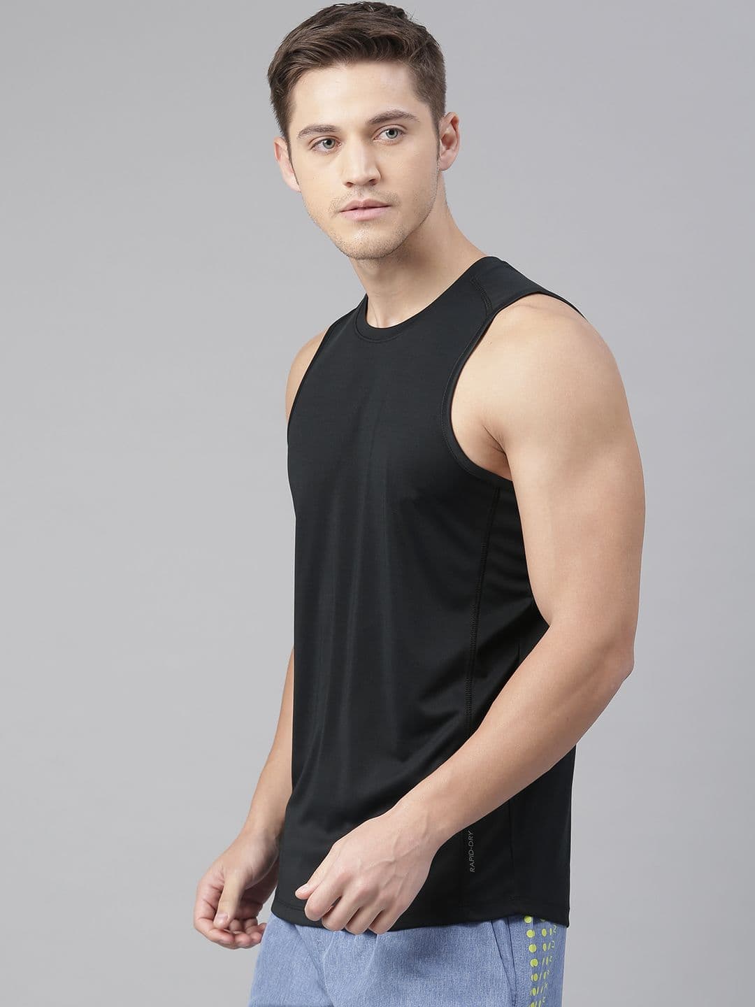 HRX by Hrithik Roshan Men Black Advanced Rapid Dry Training T-shirt - view 1