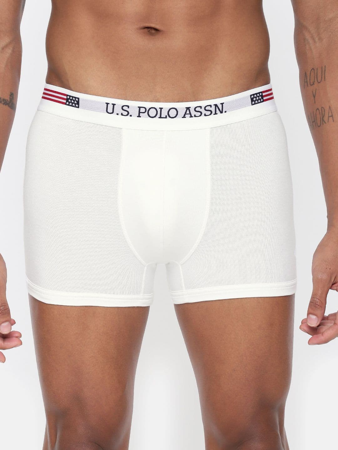 U.S. Polo Assn. Men White Solid Trunks I660-001 - view 1