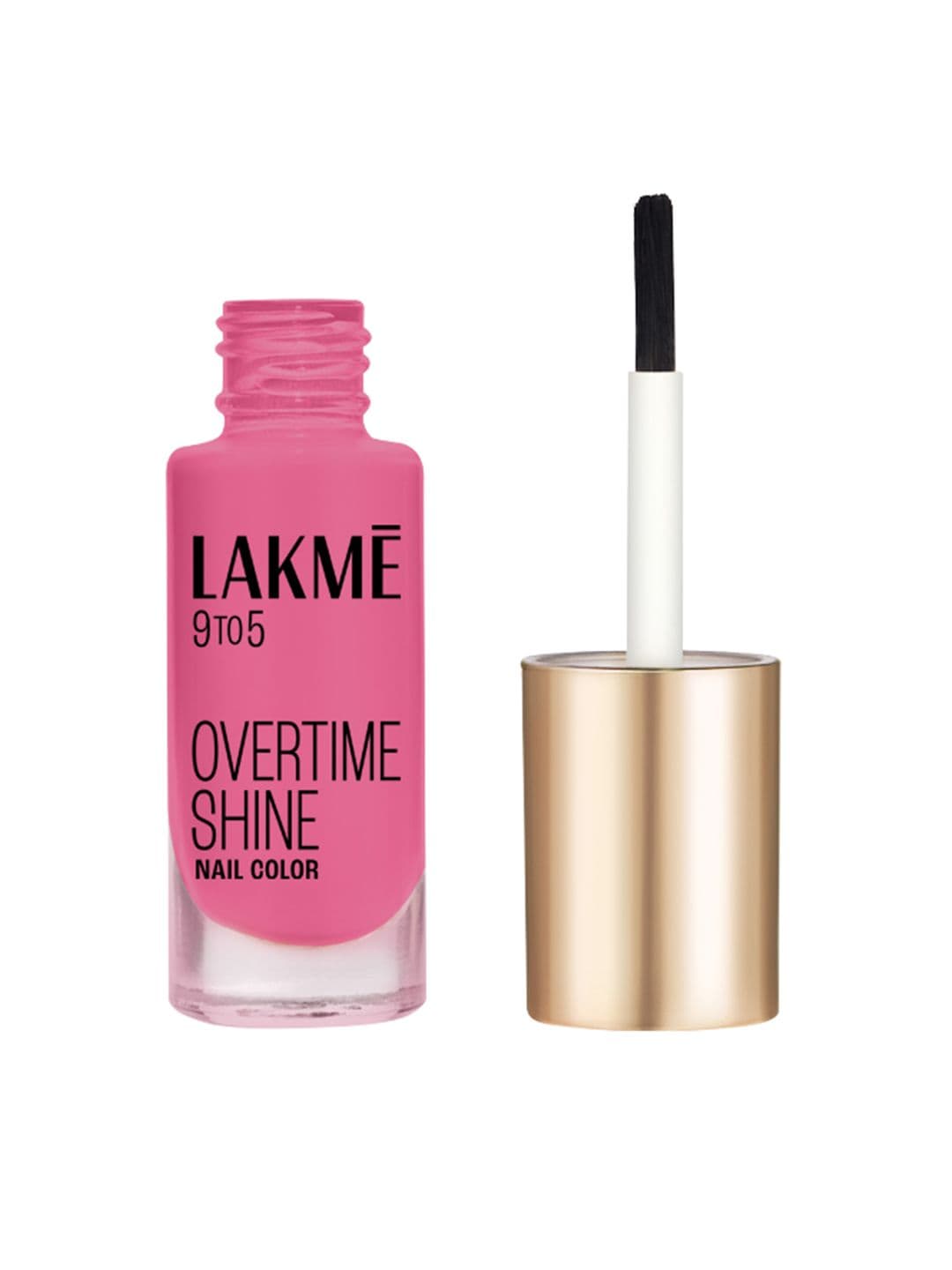 Lakme 9to5 Overtime Shine Glossy Long Lasting & Quick Dry Nail Color 6ml - Pink Pace - view 1