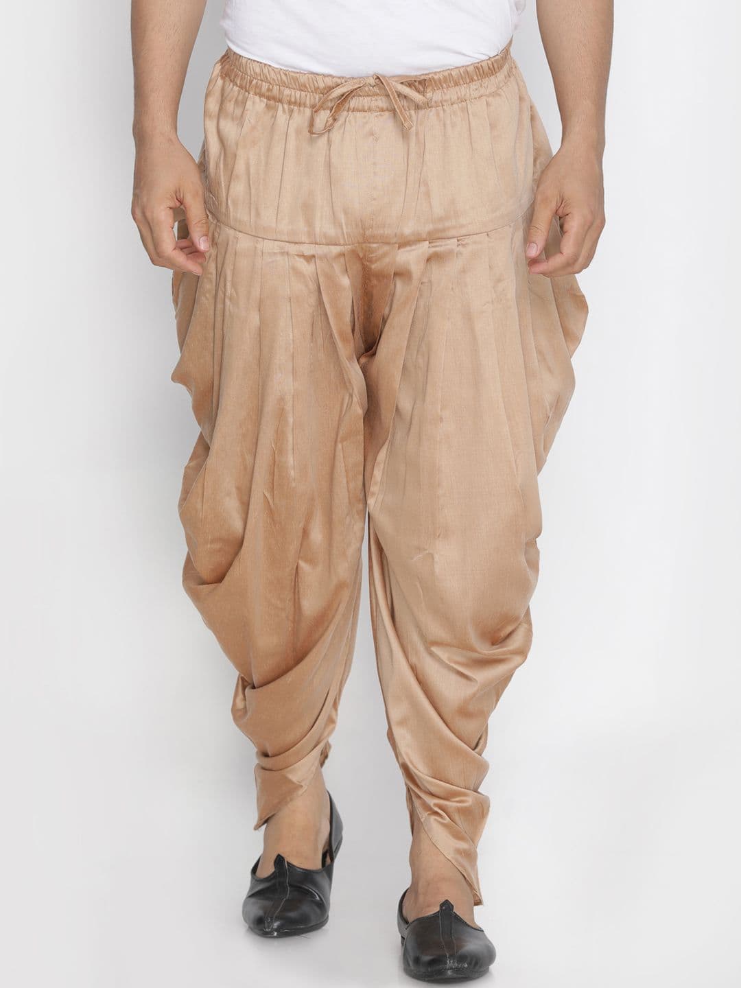 VASTRAMAY Men Beige Solid Dhoti Pants - view 1