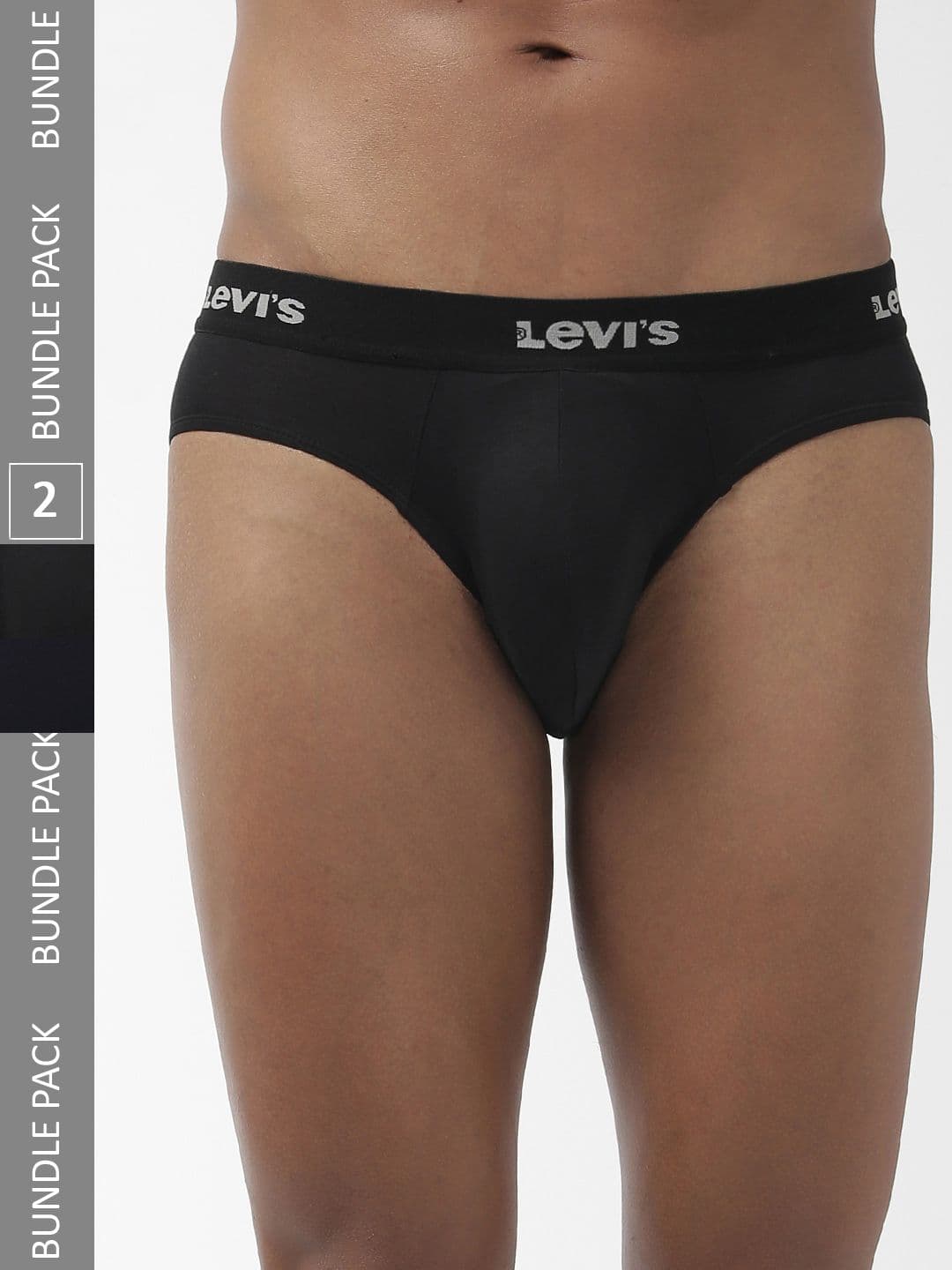 Levis Men Pack of 2 Solid Cotton Ultrasoft Waistband Brief with Smartskin Technology - view 1