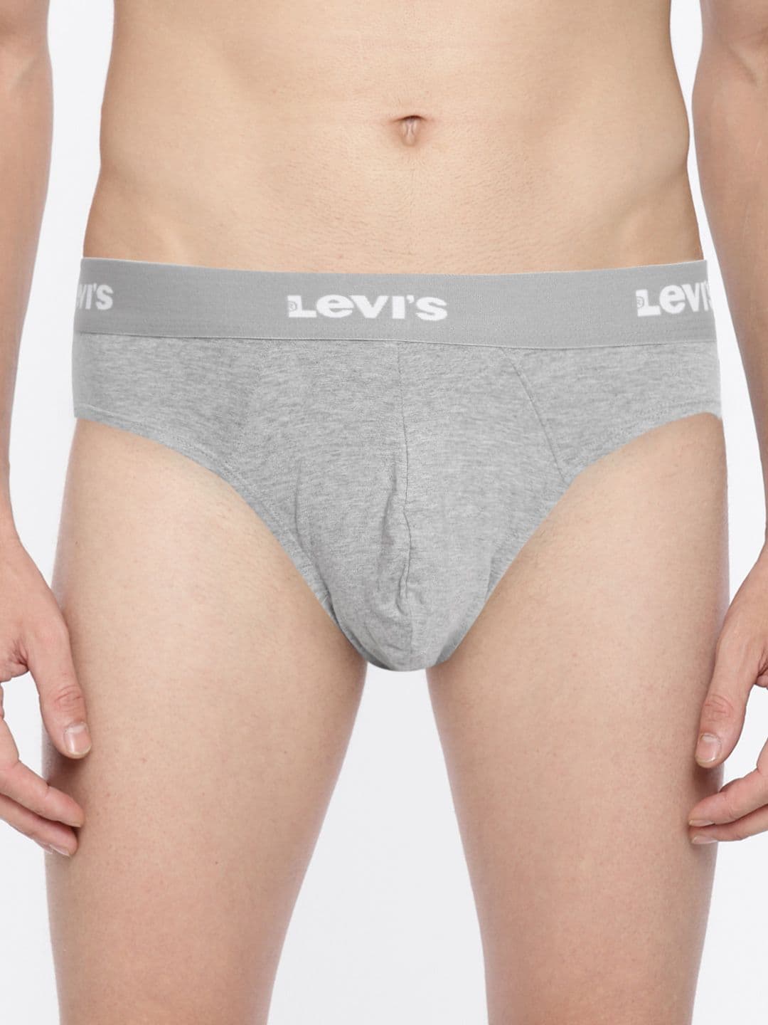 Levis Men Solid Cotton Ultrasoft Waistband Brief with Smartskin Technology - view 1