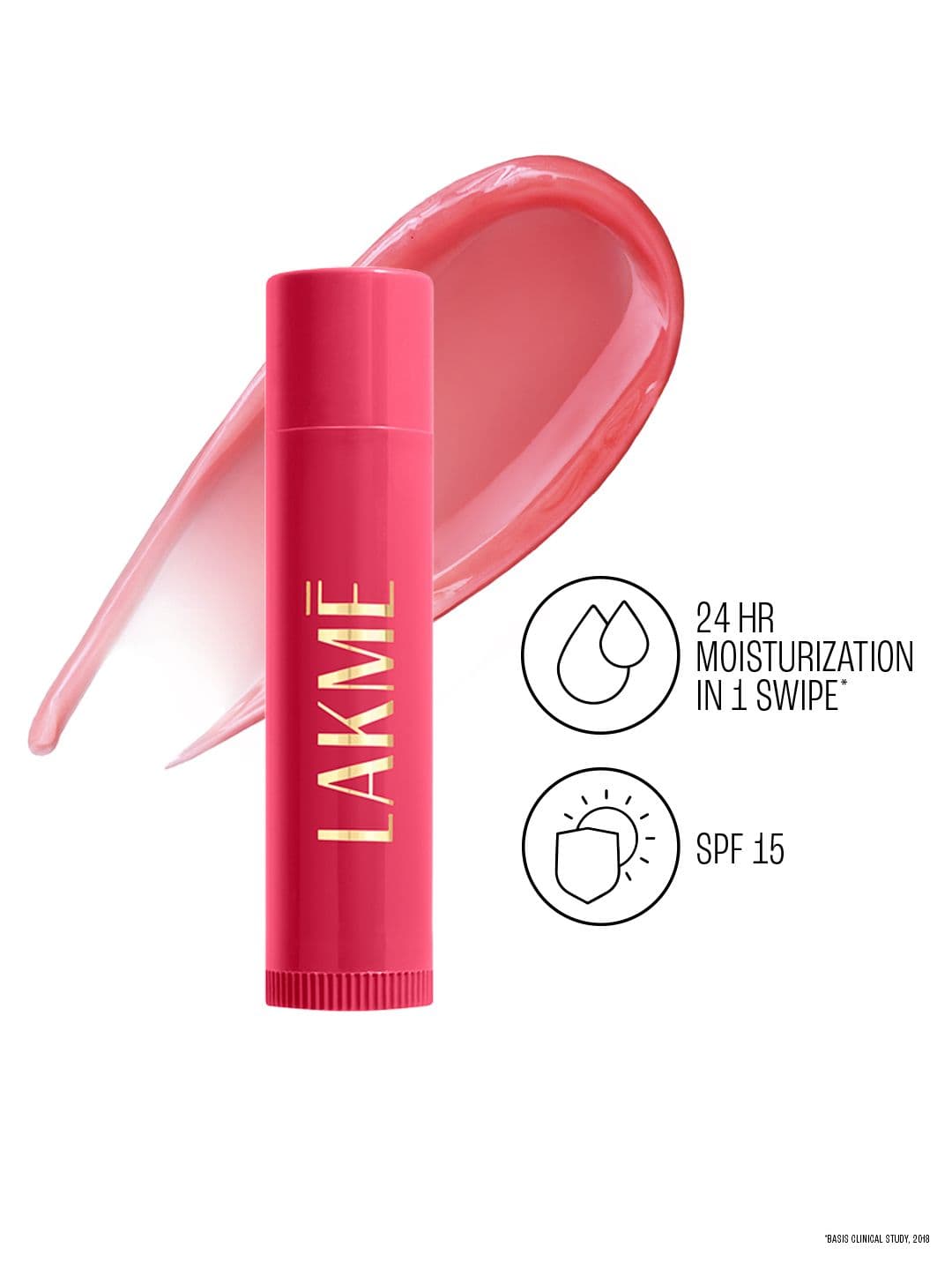 Lakme Lip Love Care Stick 24Hr Moisturization with SPF 15 4.5g - Cherry - view 1
