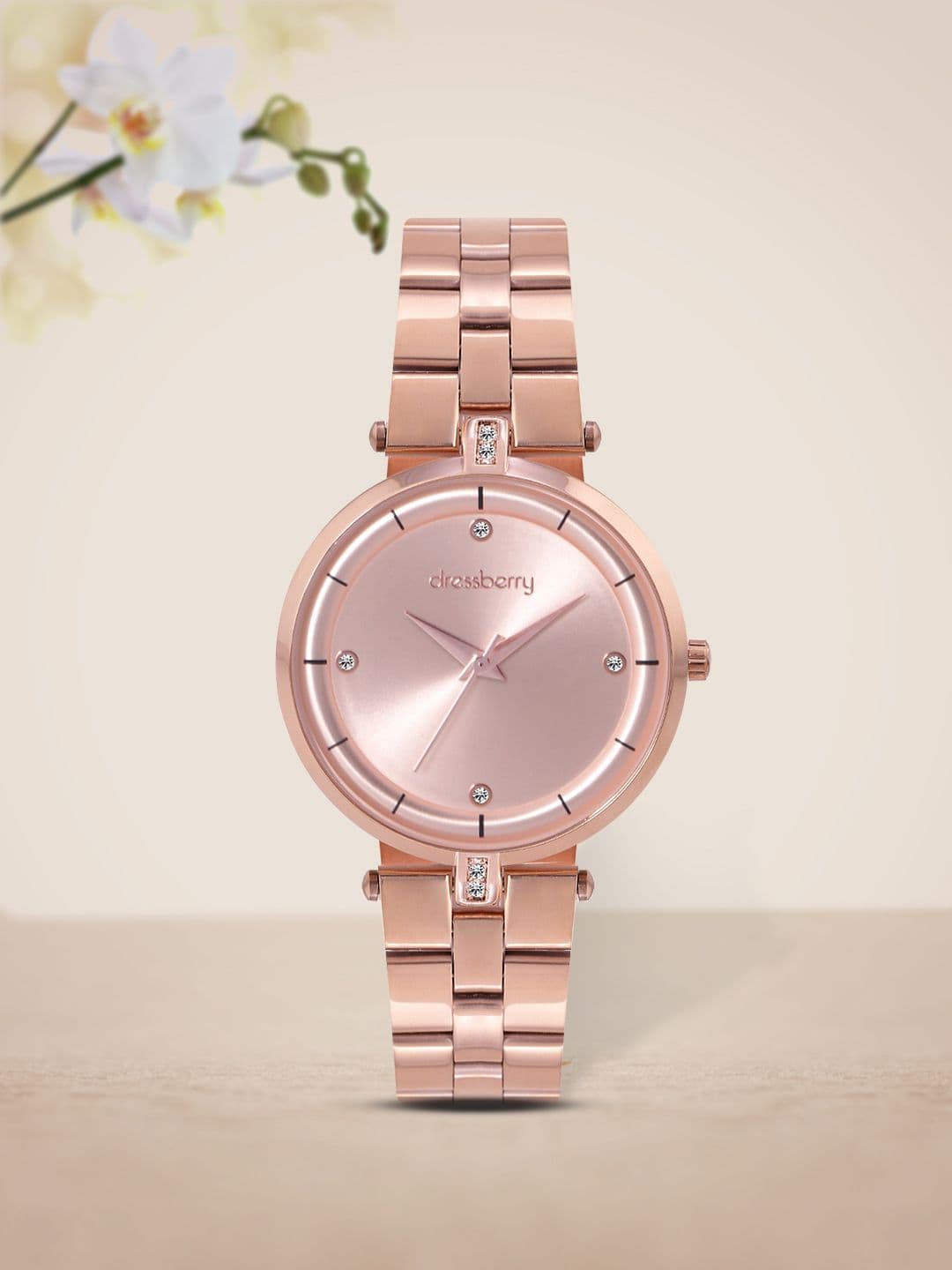 DressBerry Women Rose Gold-Toned Analogue Watch MFB-PN-MF0120L.01 - view 1