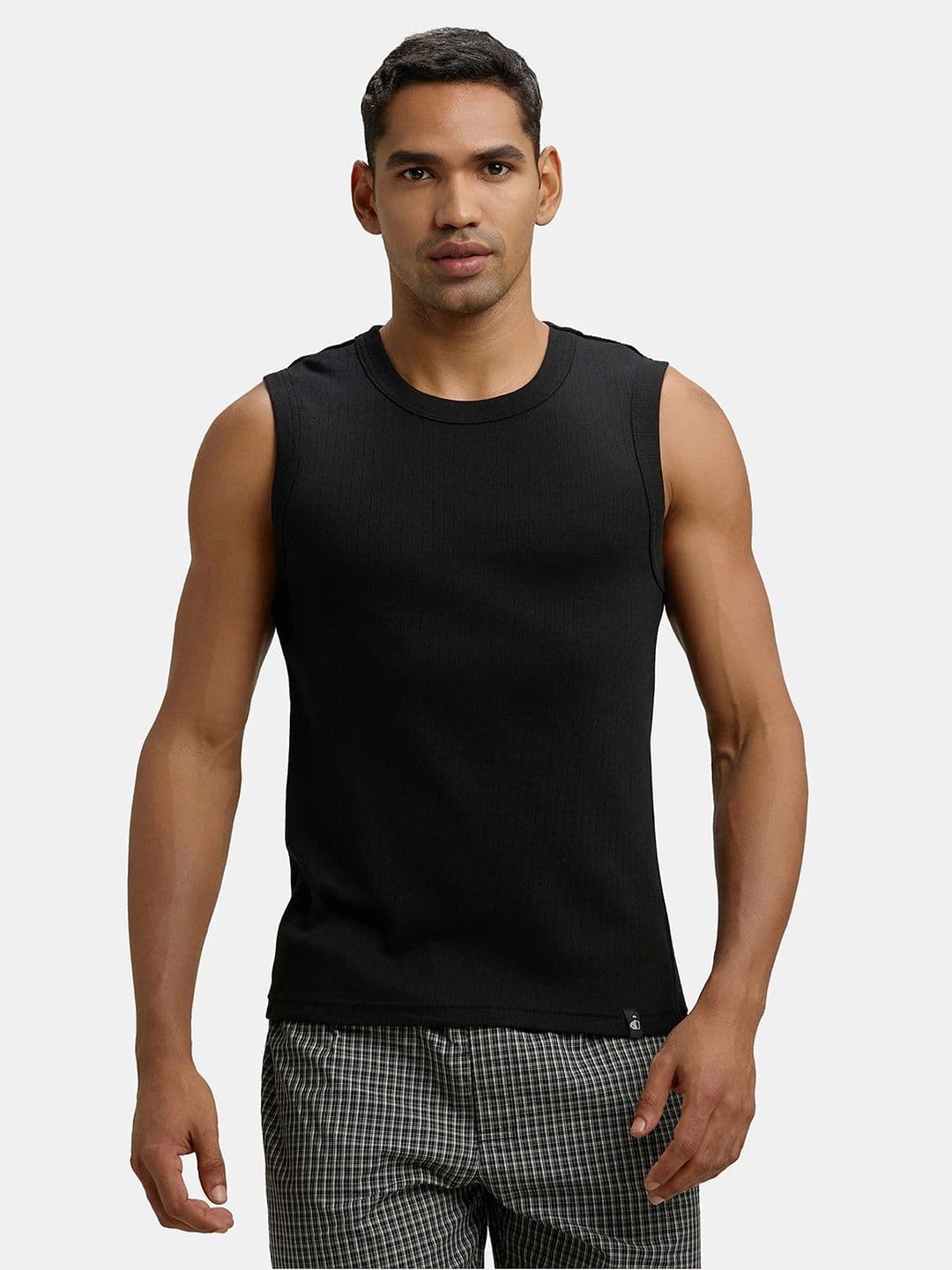 Jockey Combed Cotton Rib Round Neck Muscle Regular Fit Vest-9930 - view 1