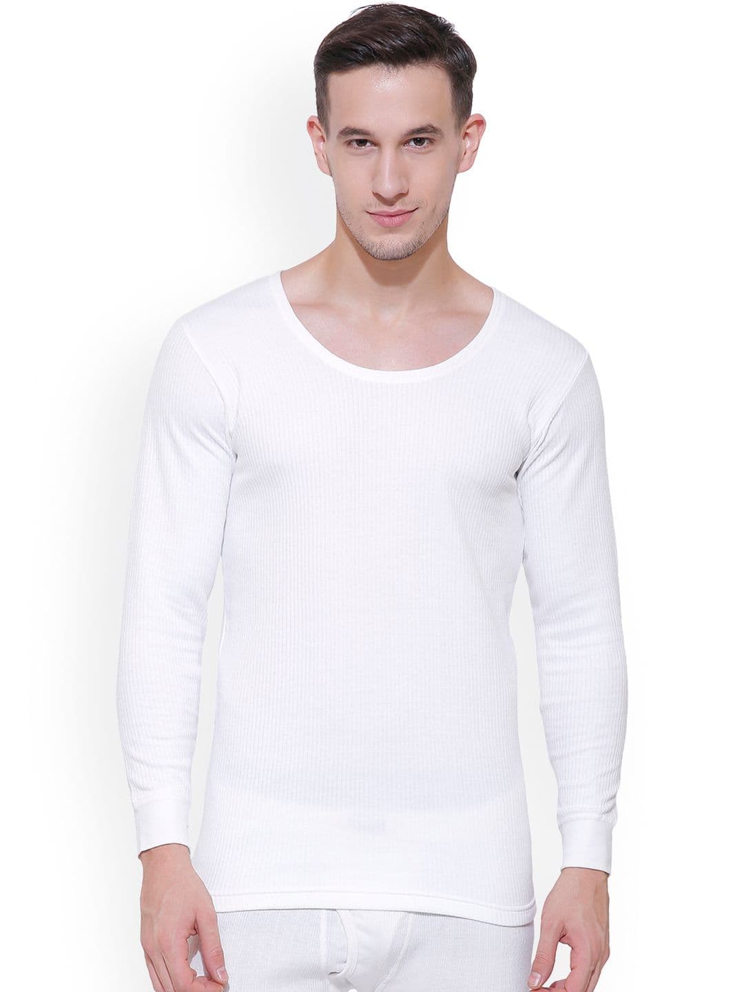 BODYCARE INSIDER Men Off-White Solid Thermal Top B101_80 - view 1