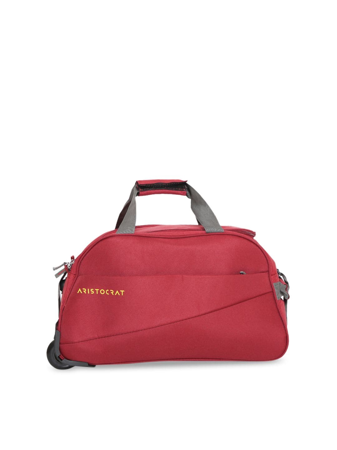 Aristocrat Rookie Unisex Red Solid Medium Duffel Trolley Bag - view 1