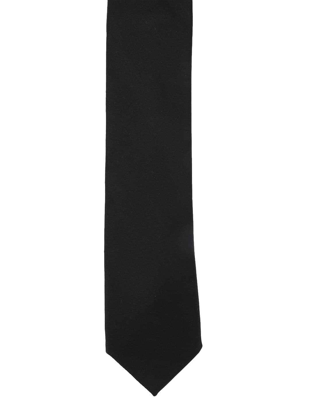 Calvadoss Black Solid Broad Tie - view 1