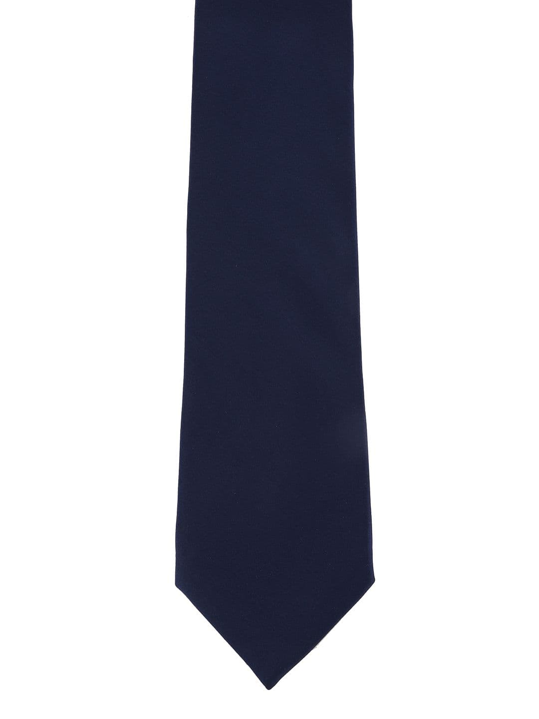 Calvadoss Navy Blue Solid Broad Tie - view 1