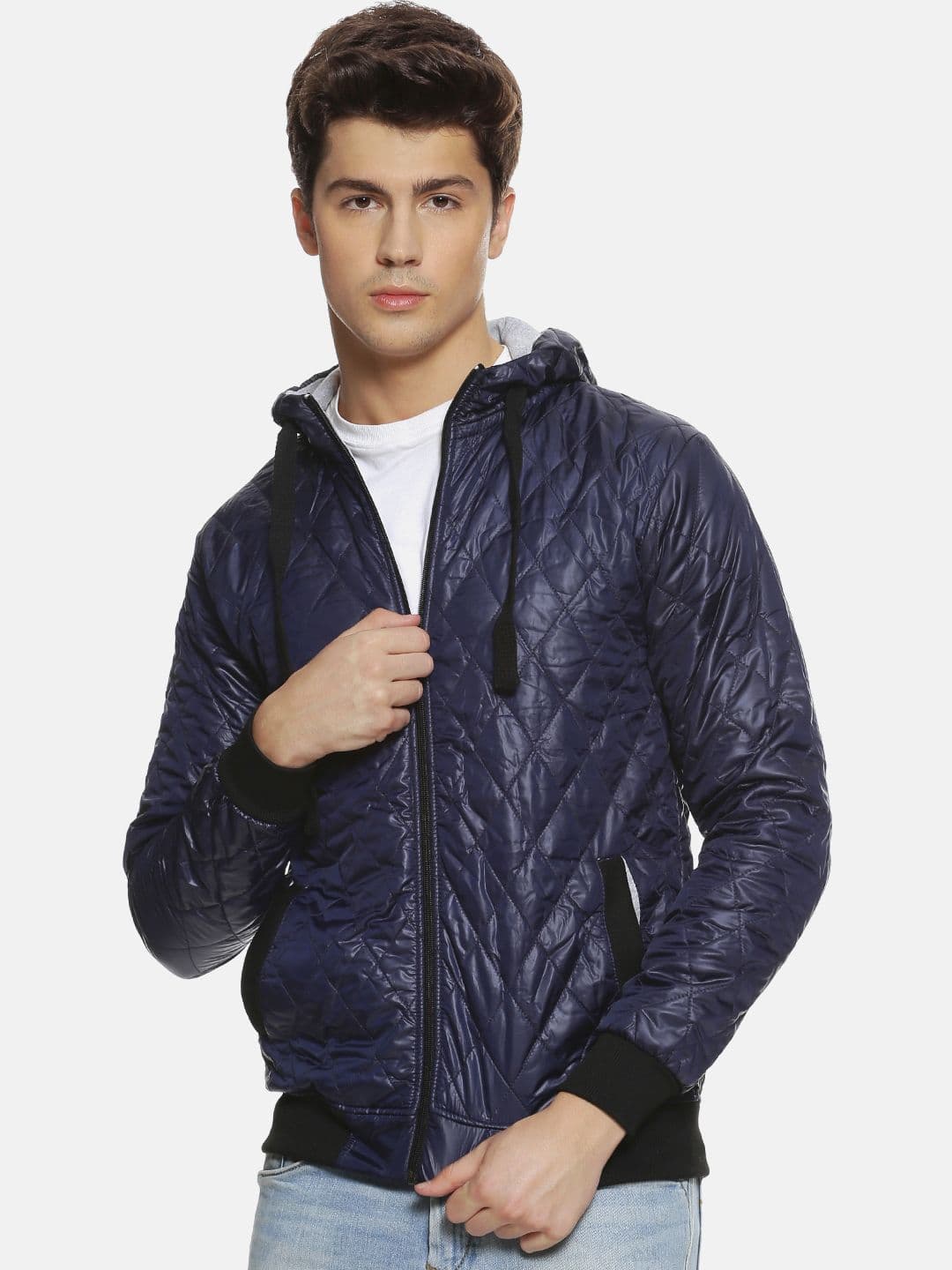 CAHOOT Men Blue Solid Bomber Jacket - view 1