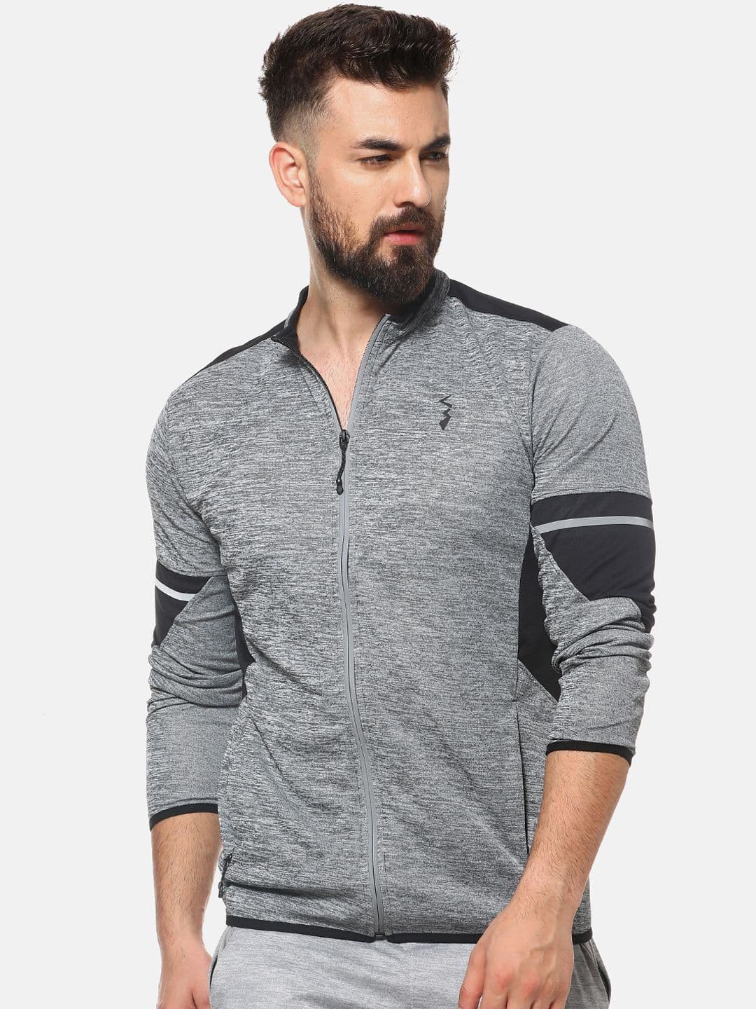 CAHOOT Men Grey Solid Sweatshirt - view 1