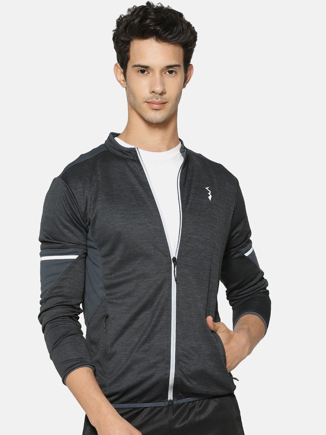 CAHOOT Men Charcoal Grey Solid Solid Jacket - view 1