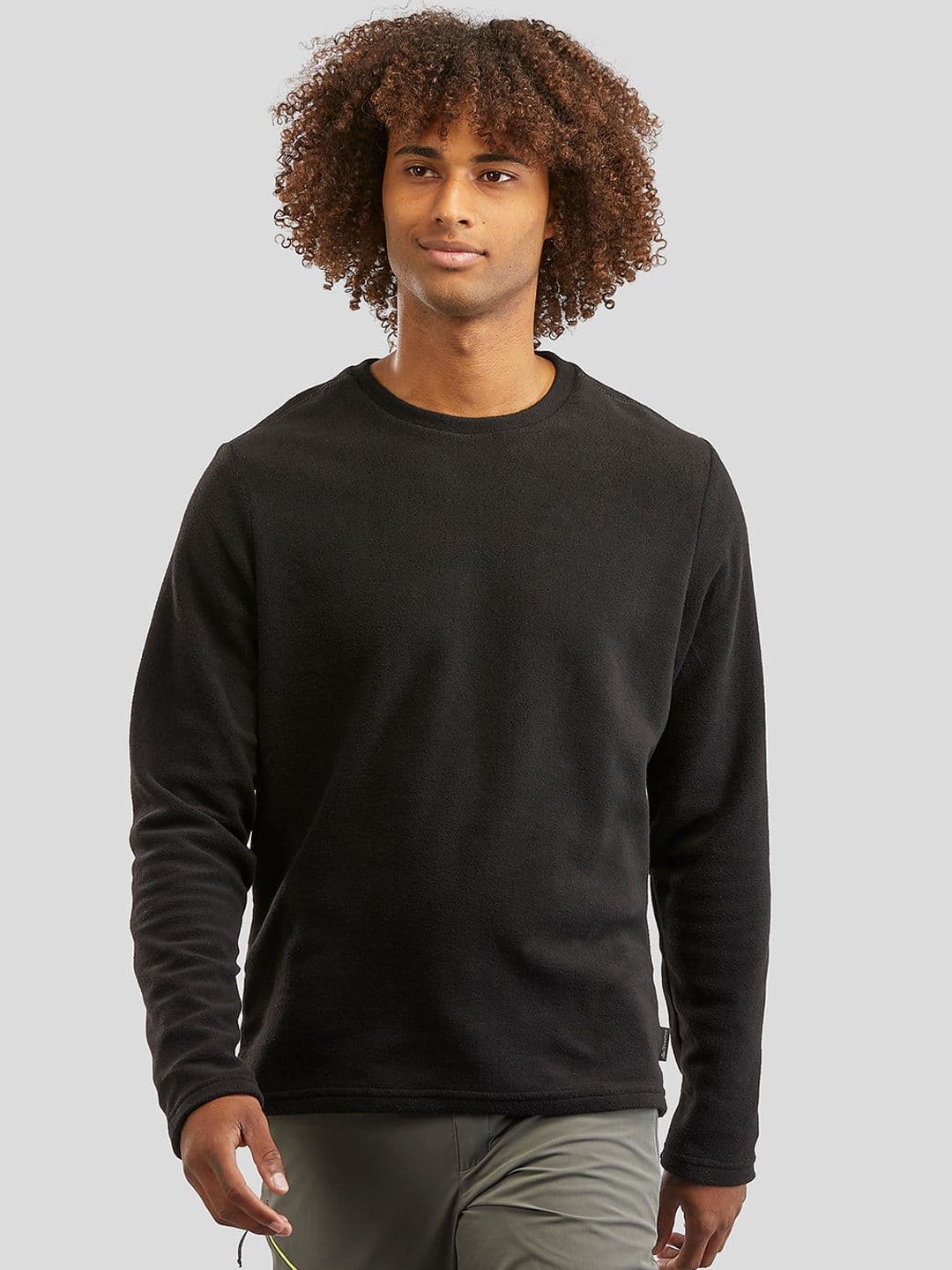 Decathlon Quechua - Men Black MH20 Freedom of Movement Hiking Fleece - view 1