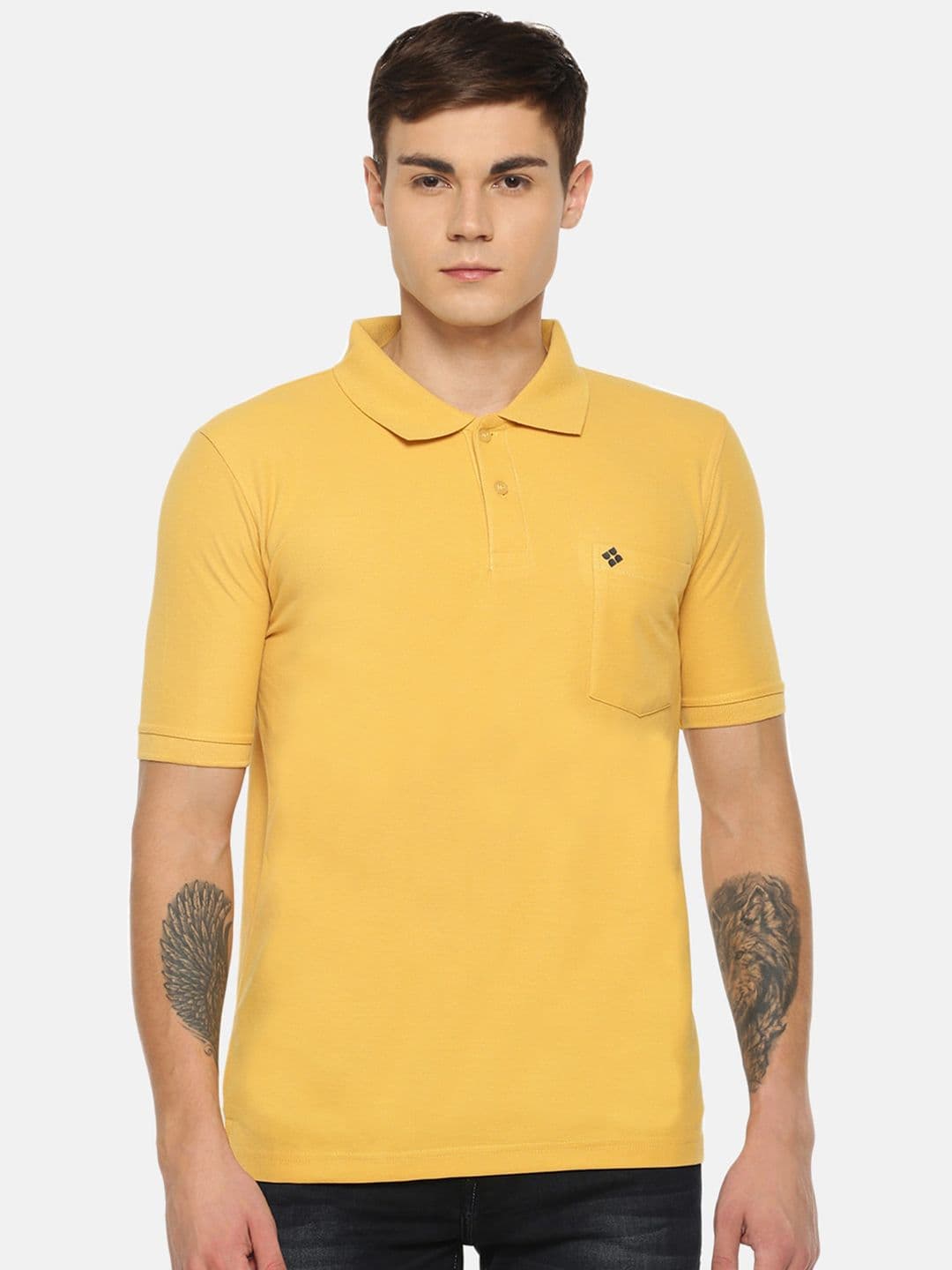 Dollar Men Solid Polo Tshirt with Pocket - view 1