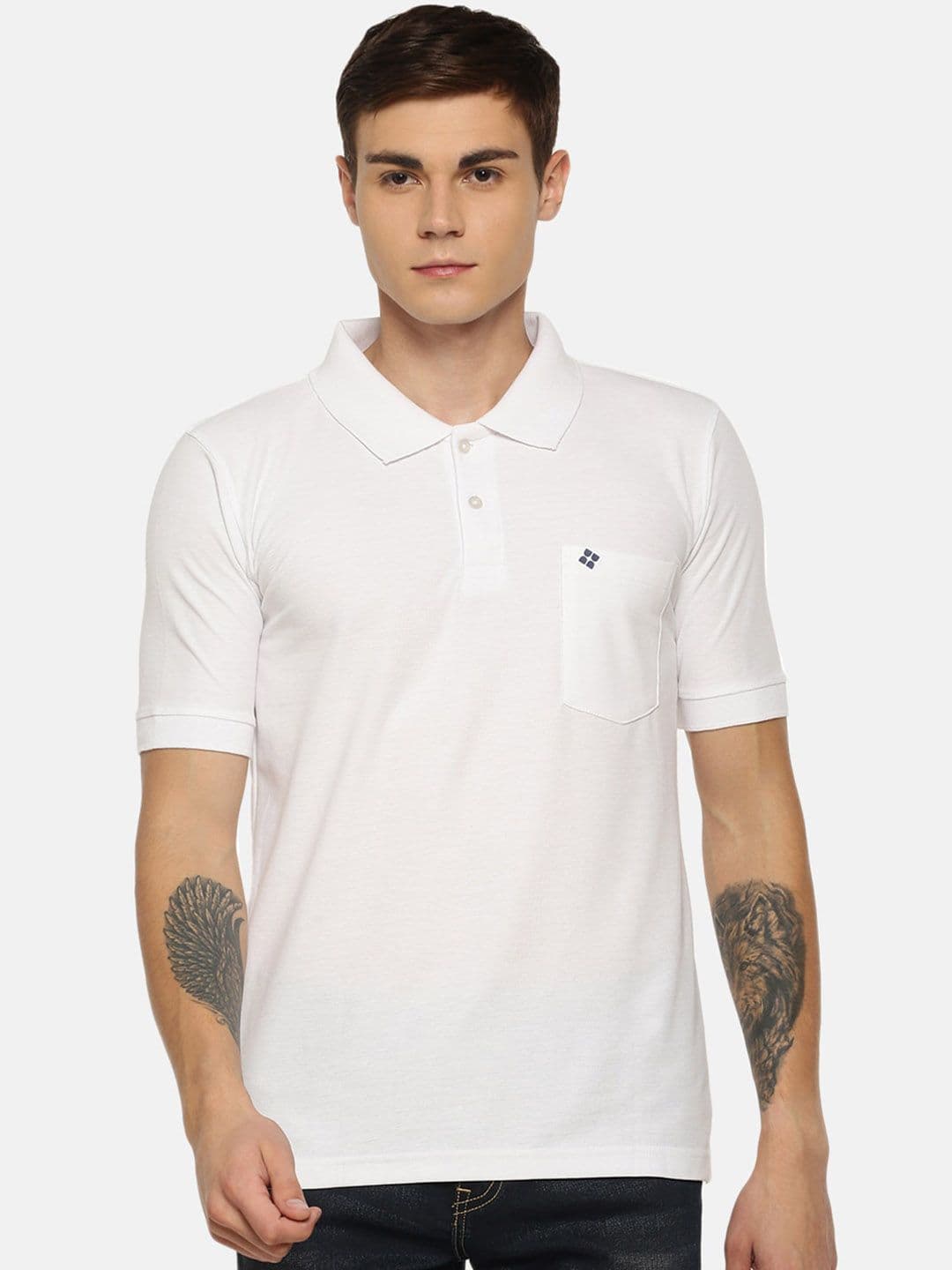 Dollar Men Solid Polo Tshirt with Pocket - view 1