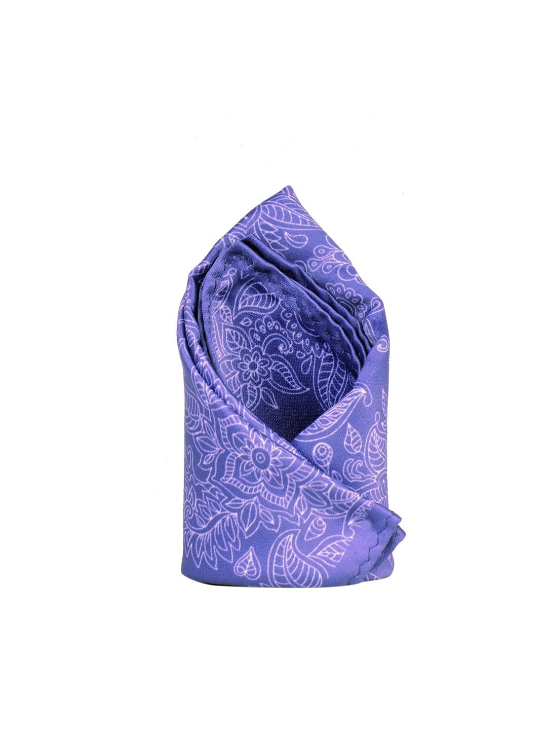 Tossido Men Lavender Printed Pocket Square - view 1
