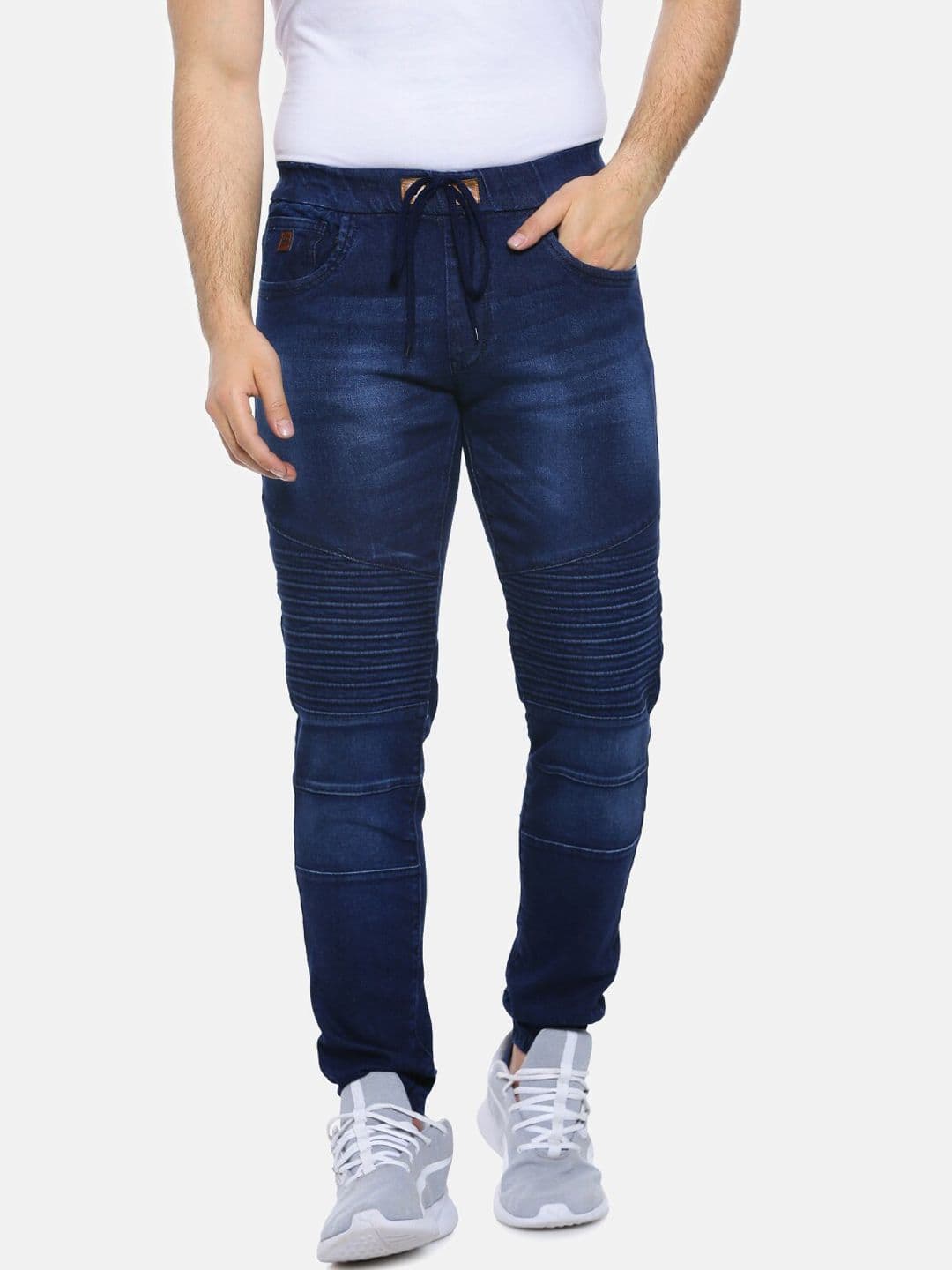 CAHOOT Men Blue Jogger Mid-Rise Clean Look Jeans - view 1
